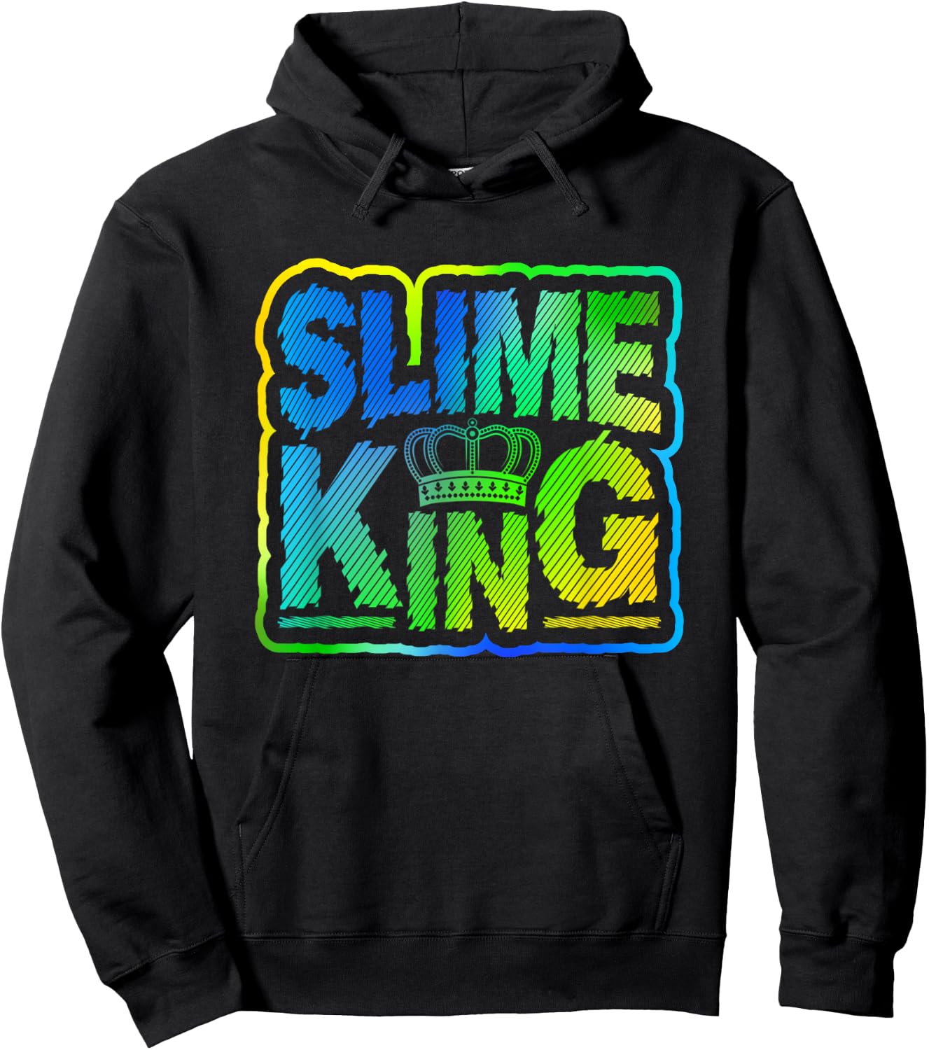 Slime King Boys Birthday Supplies DIY Party Kit Hoodie - Hoodie | Black