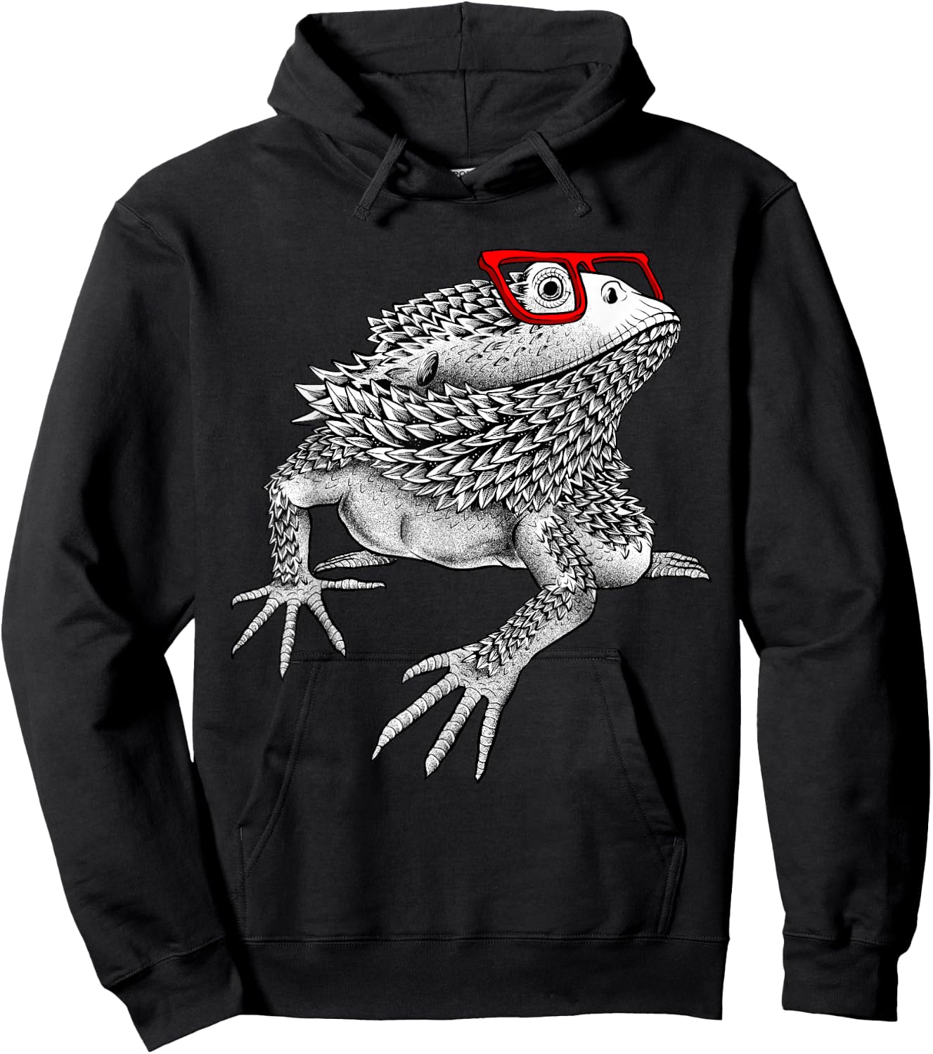 Cool Bearded Dragon Women Reptile Lover Lizard Nerdy Small Hoodie - Hoodie | Black