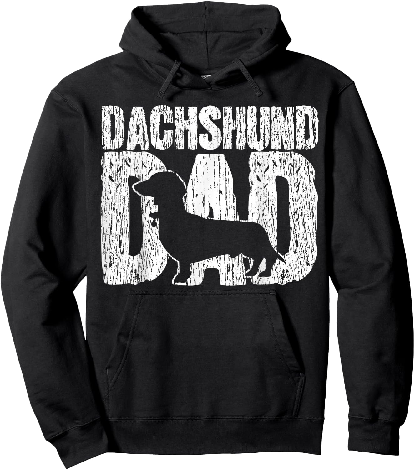Dachshund, Father Viennese Father's Day Vintage Gift Hoodie - Hoodie | Black