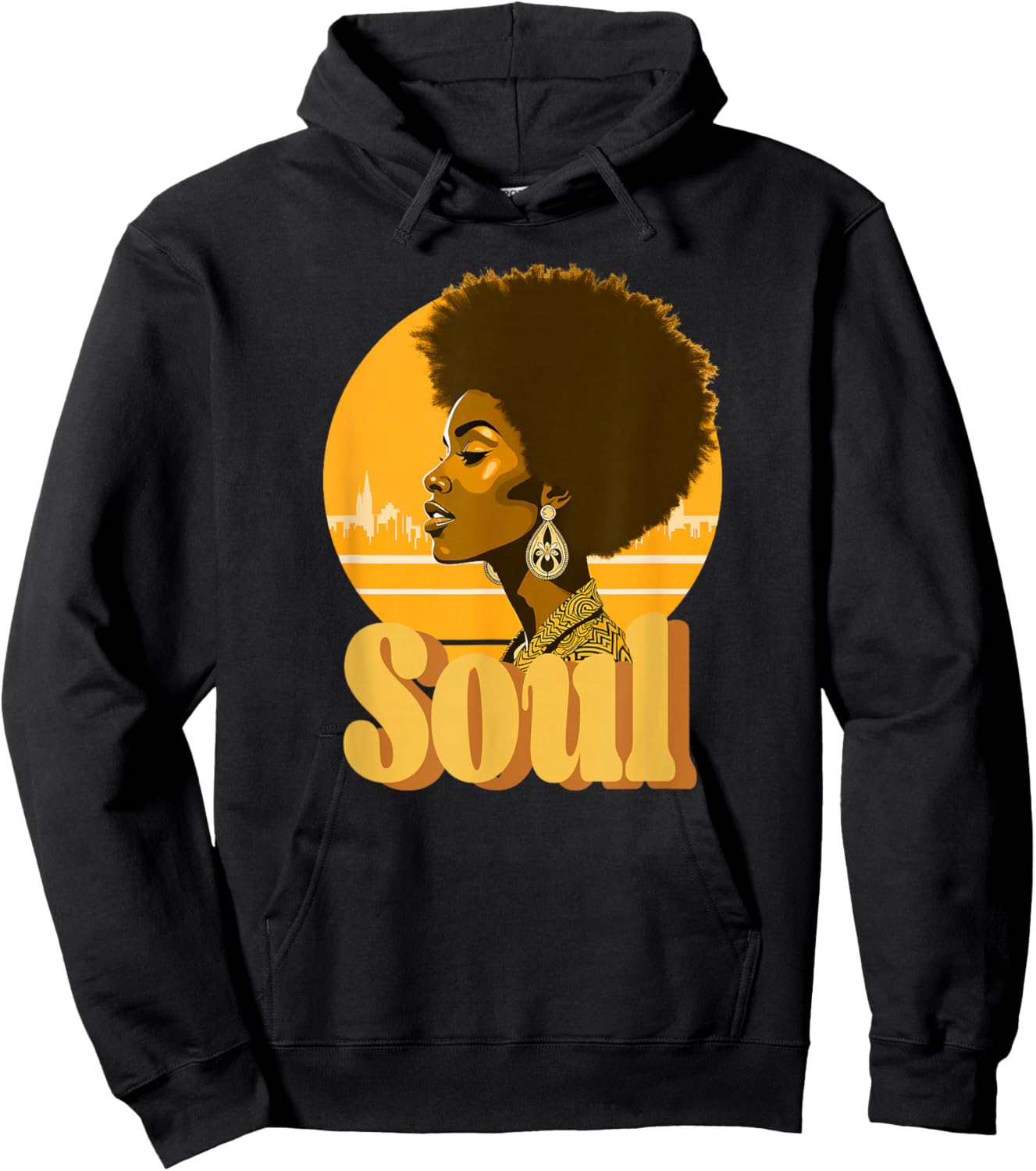 I Love 70's 80's Funk Soul Music Hoodie - Hoodie | Black