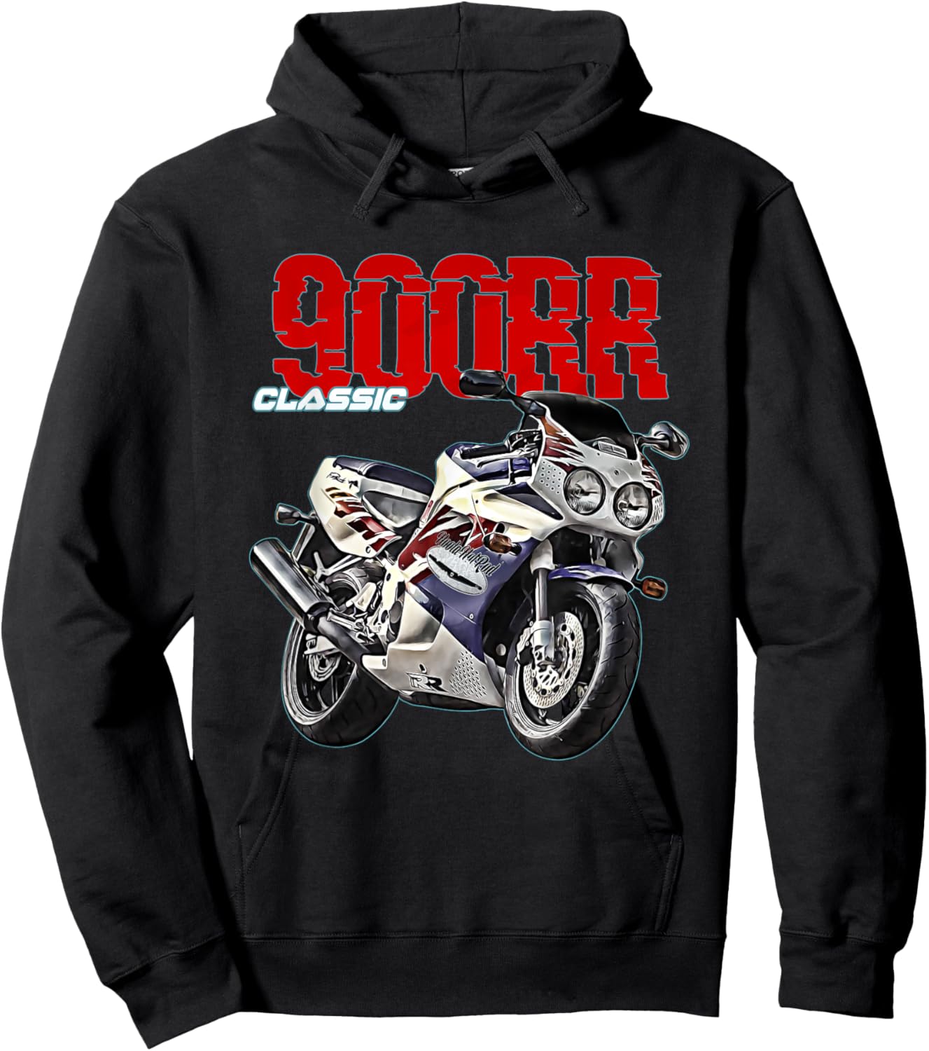 CBR, 900RR, 900cc, CBR900, Motorcycle, Motorcycle, Road Racing, Biker Hoodie - Hoodie | Black