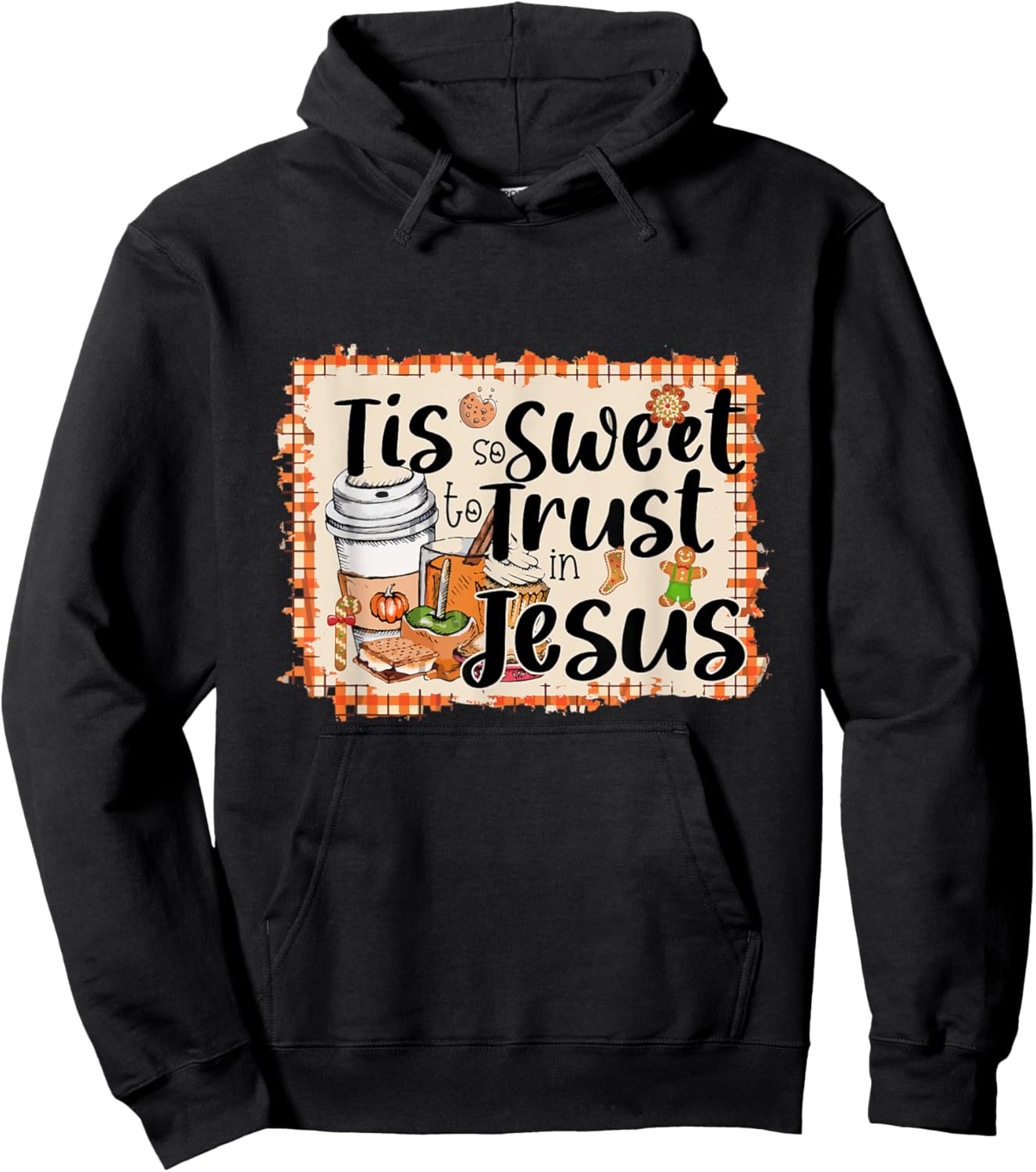 Tis So Sweet To Trust In Jesus Coffee Juice Hoodie - Hoodie | Black