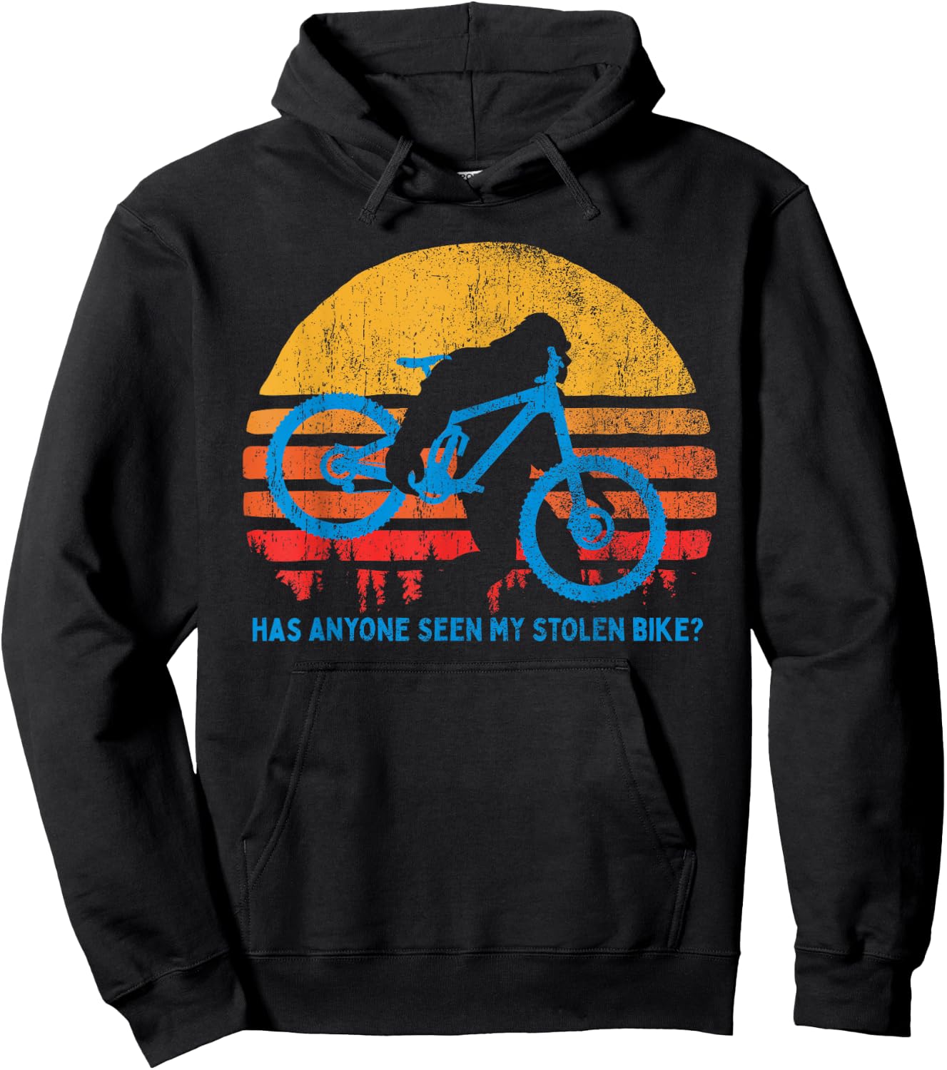 Bigfoot - Stolen Bike MTB Graphic Hoodie - Hoodie | Black