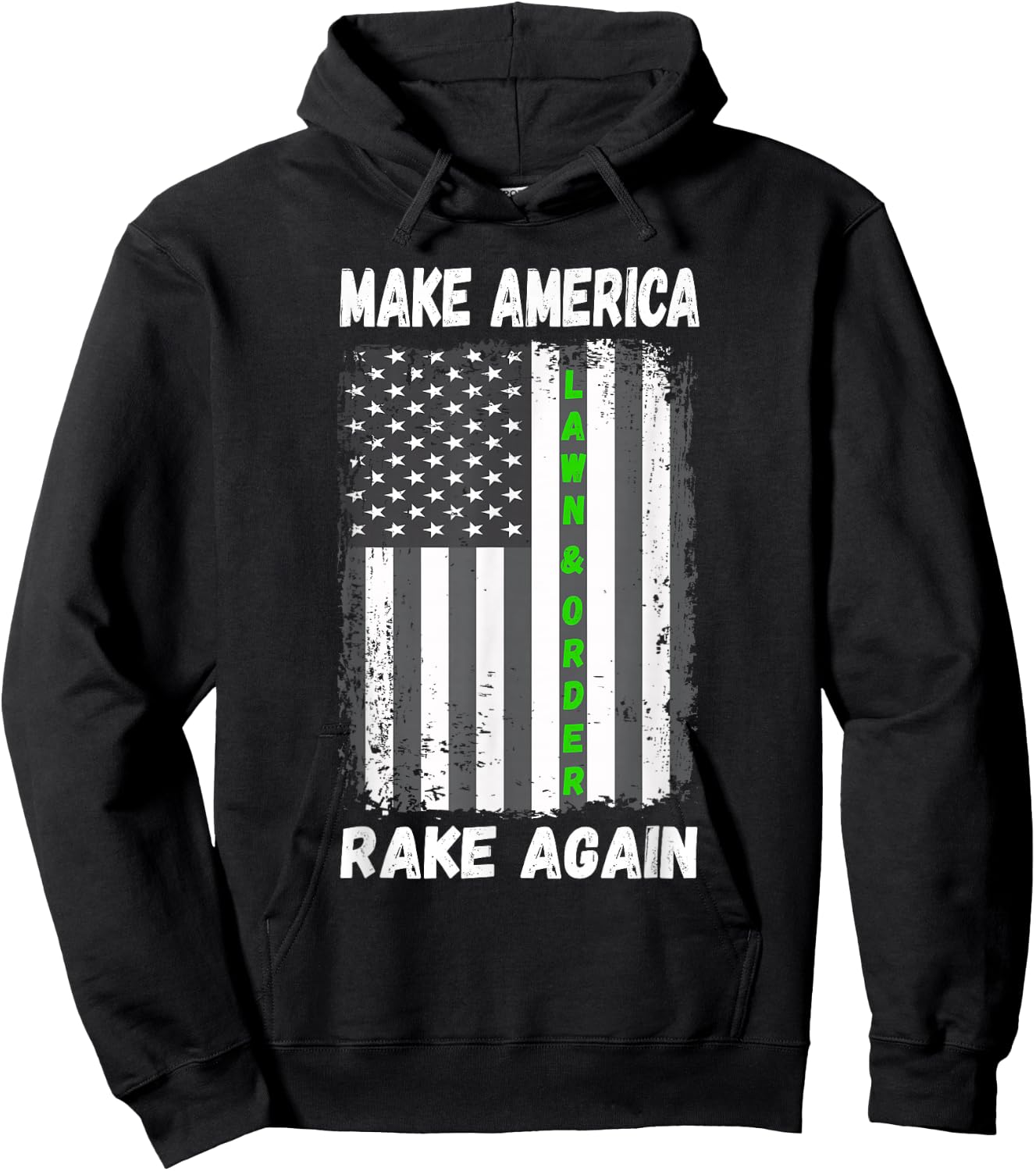 Vintage Make America Rake Again Hoodie - Hoodie | Black
