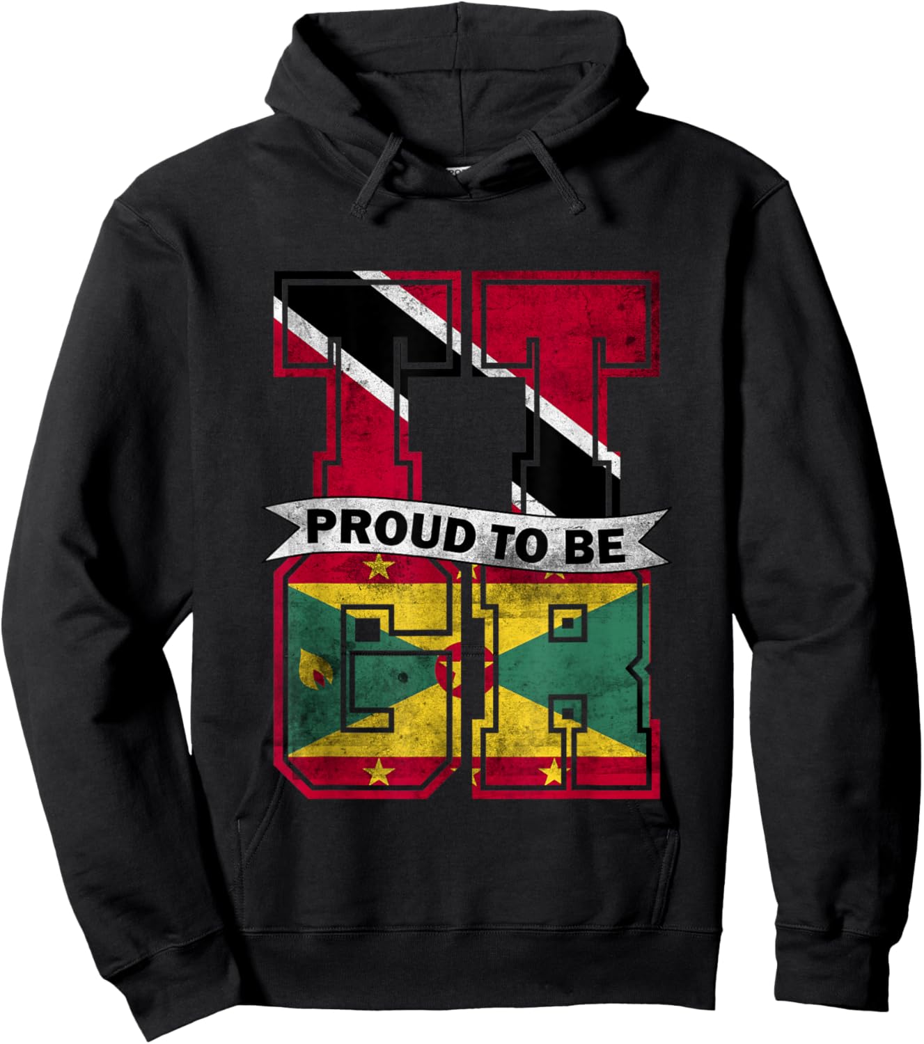 Trinidad and Grenada Mix Half Trinidadian half Grenadian Hoodie - Hoodie | Black