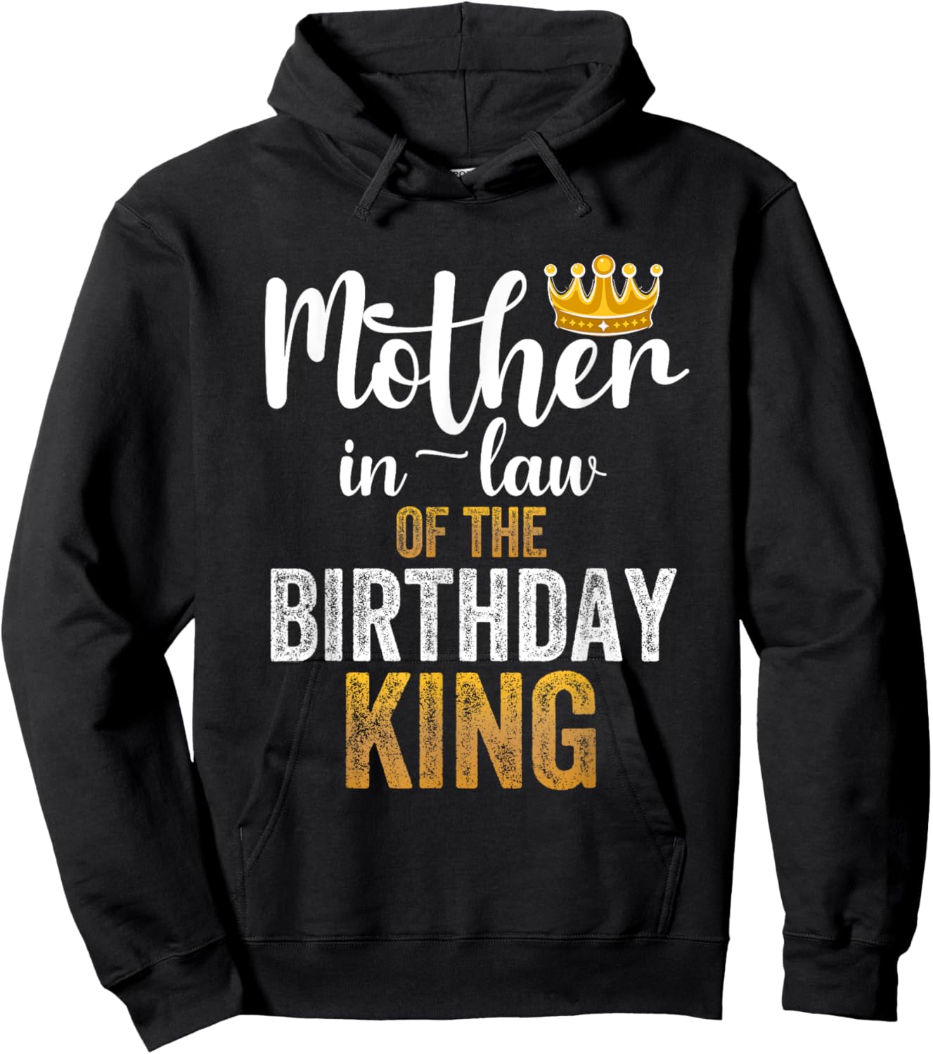 Mother-In-Law Of The Birthday King Party Family Celebration Hoodie - Hoodie | Black