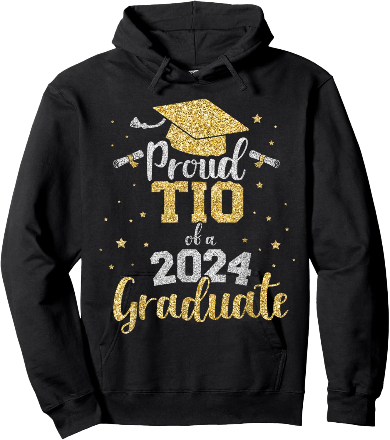 Proud tio of a class of 2024 graduate senior graduation Hoodie - Hoodie | Black