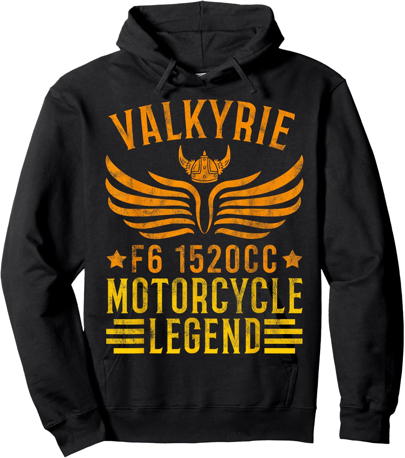Valkyrie F6 1520cc Motorcycle Legend for an Biker Hoodie - Hoodie | Black