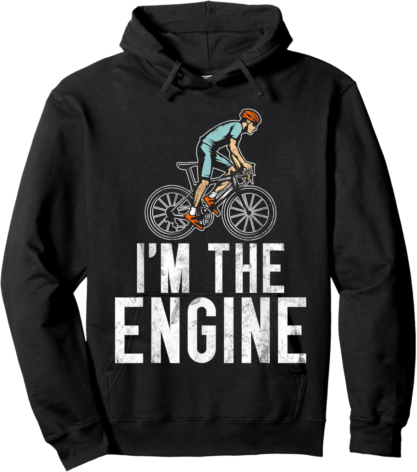Im The Engine Gifts For Bicycle Enthusiasts Cycling Theme Hoodie - Hoodie | Black