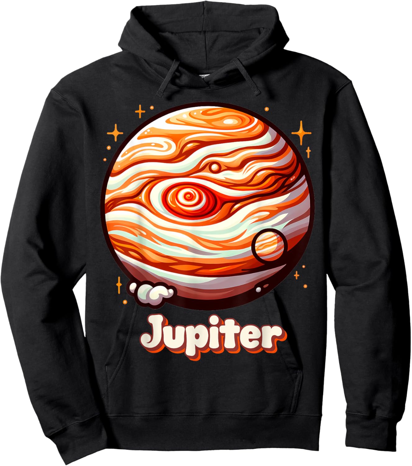 Planet Jupiter Outer Space Costume Graphic Hoodie - Hoodie | Black