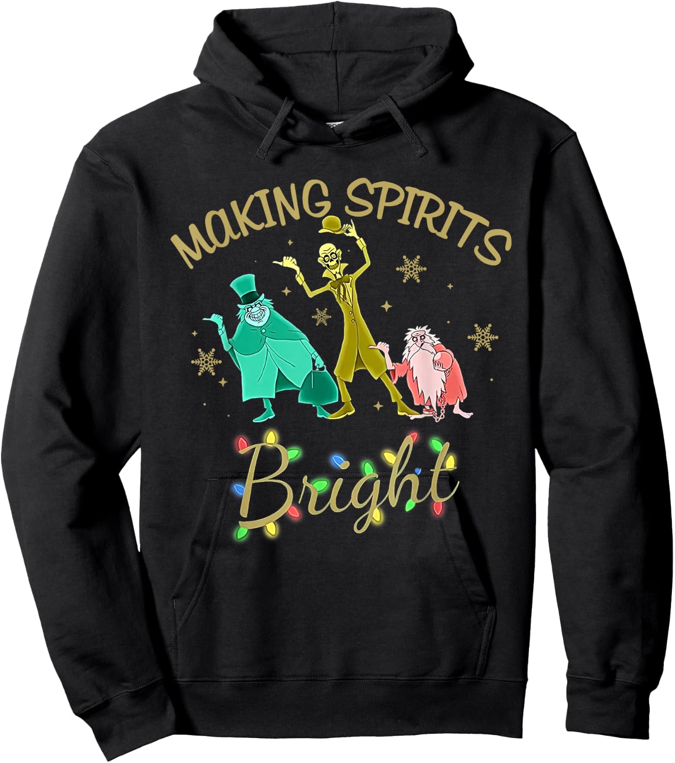 Making Spirits Bright Christmas Shirt Hoodie - Hoodie | Black