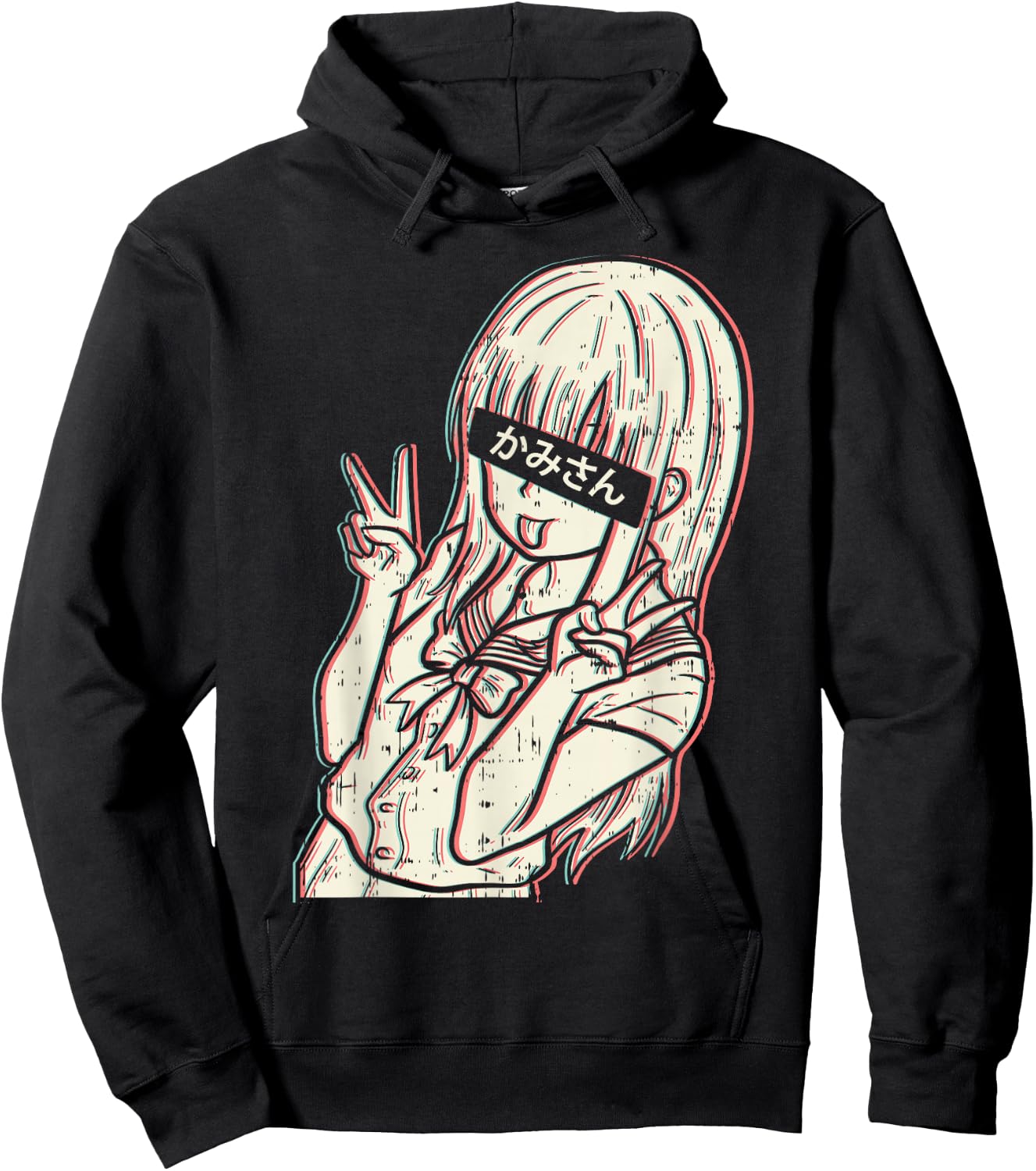 Waifu Anime Girl Aesthetic Manga Japanese Babe Otaku Gift Hoodie - Hoodie | Black