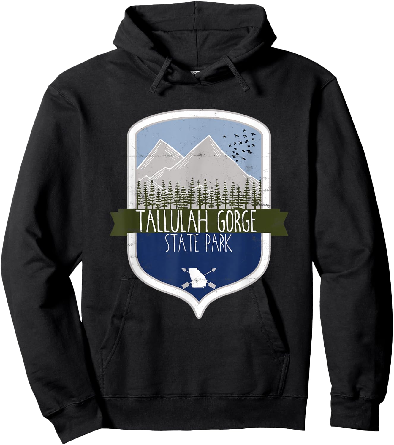 Cute Tallulah Gorge State Park Georgia Mountains GA Hoodie - Hoodie | Black