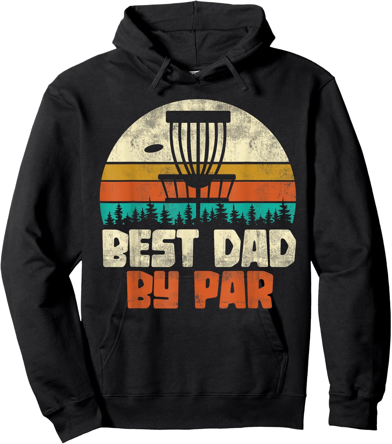 Frolf Sportler Papa Father's Day Gift Retro Men's Disc Golf Hoodie - Hoodie | Black