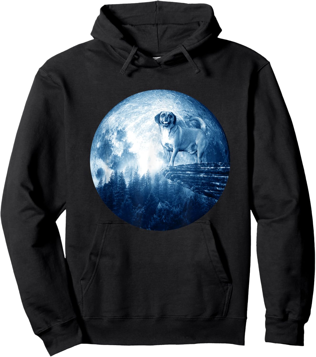 Puggle Dog Moon Dog Mom Dad Women Men Dog Lovers Hoodie - Hoodie | Black