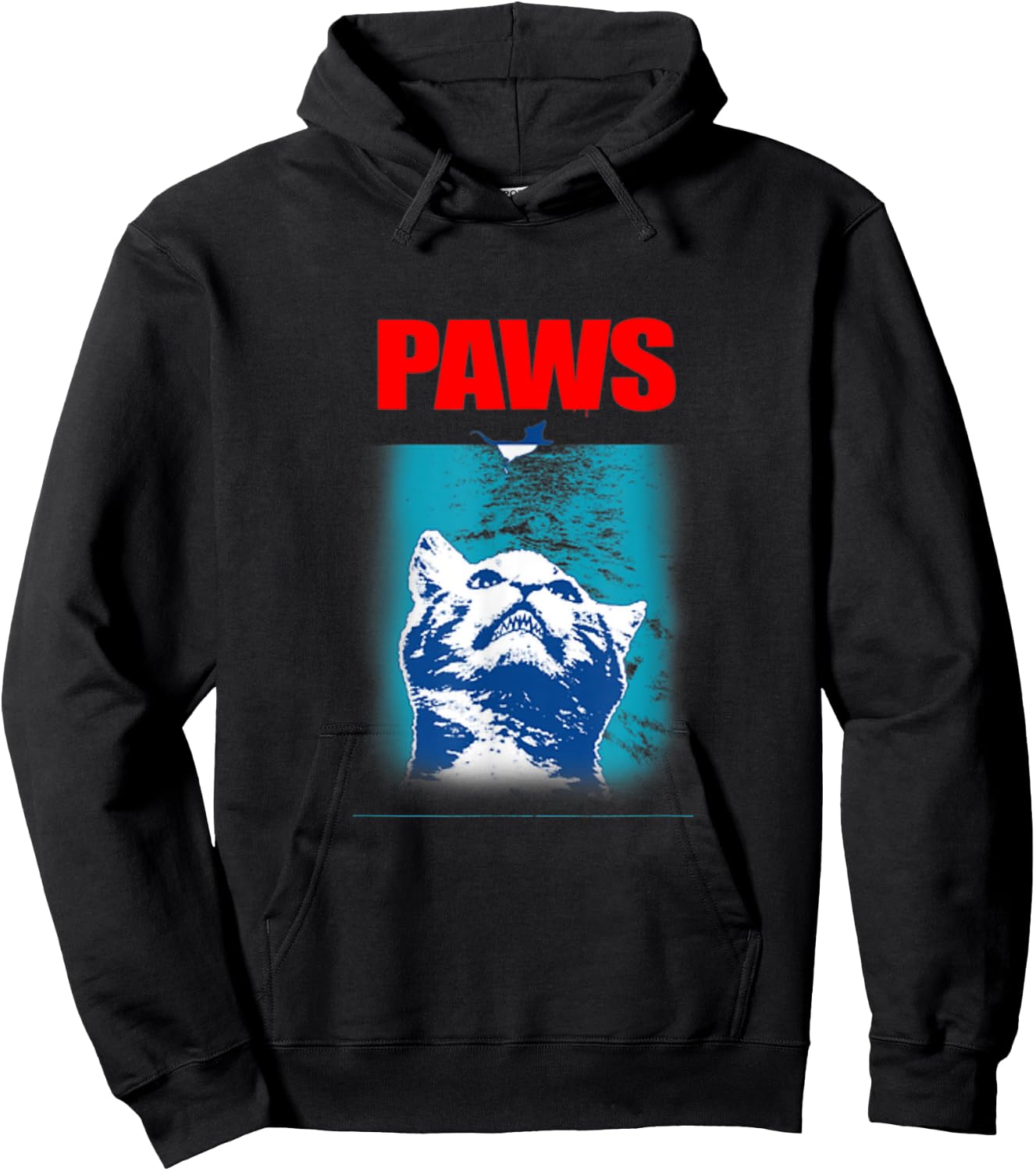 PAWS funny CAT Hoodie - Hoodie | Black