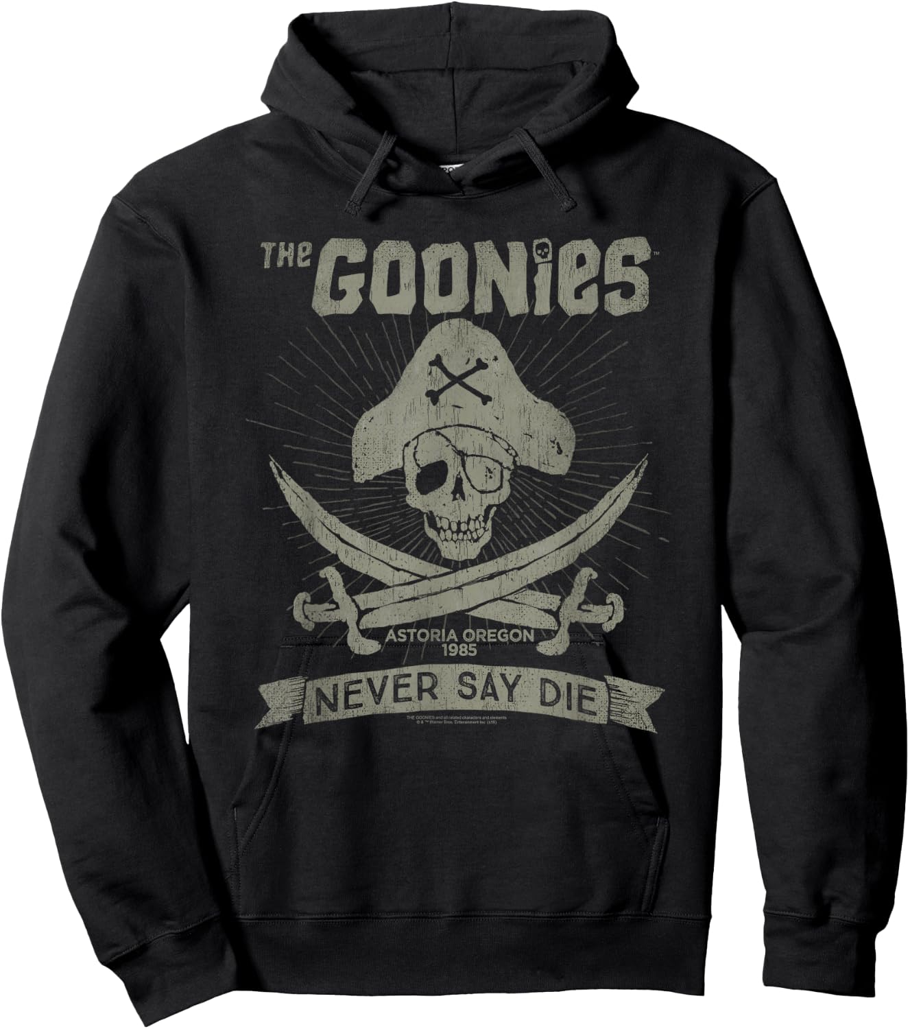The Goonies Never Say Die Hoodie - Hoodie | Black