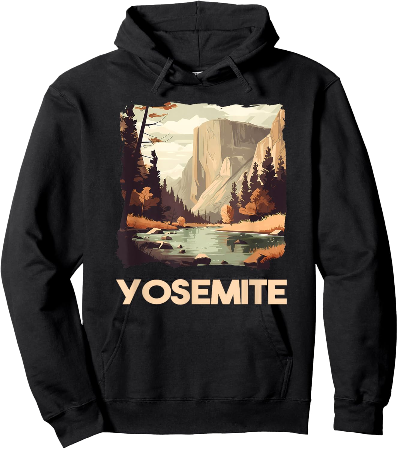 Yosemite National Park Adventure Hiking Nature Design Hoodie - Hoodie | Black
