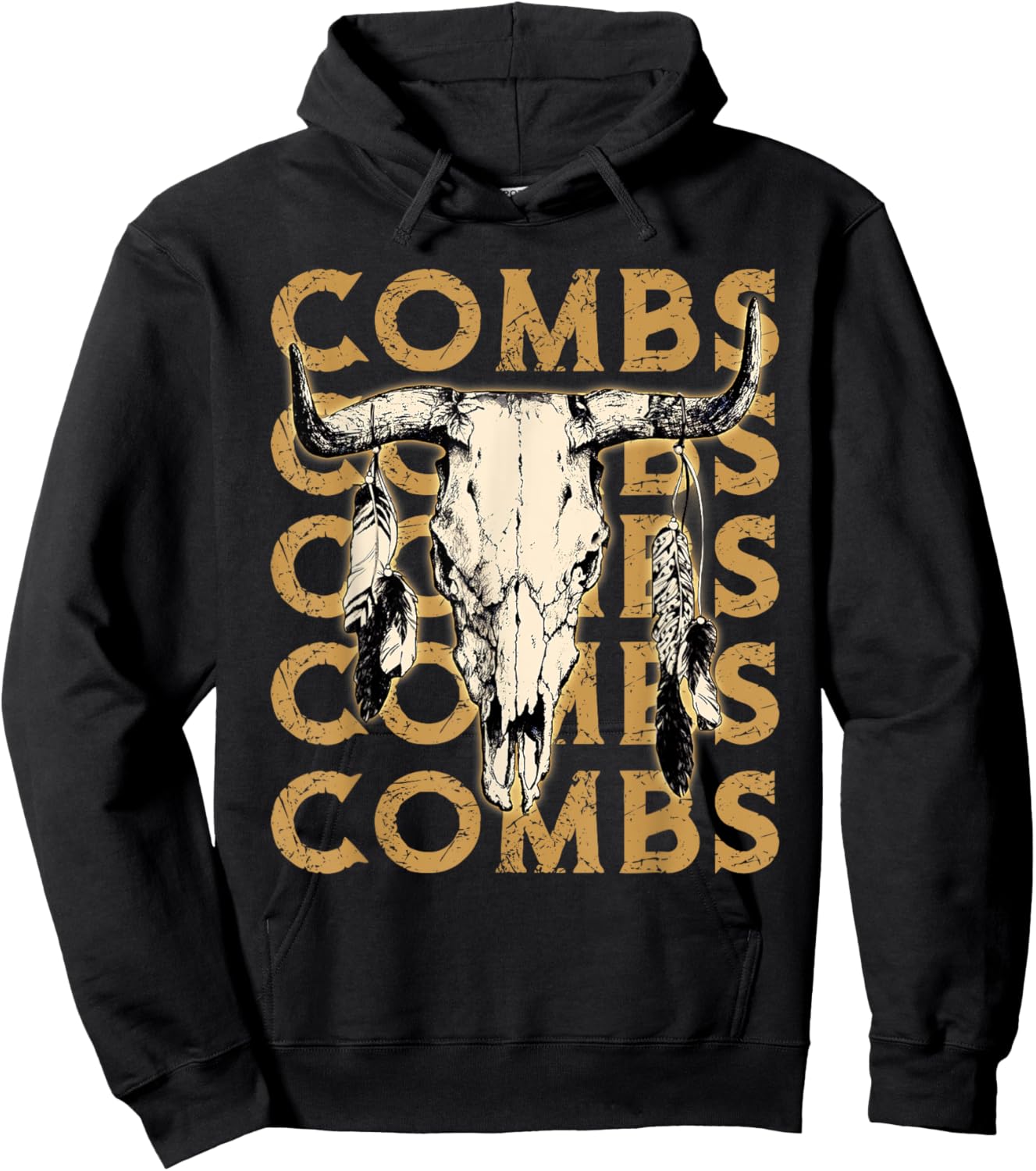 Vintage Last Name Combs Proud Funny Costume Lovers Awesome Hoodie - Hoodie | Black