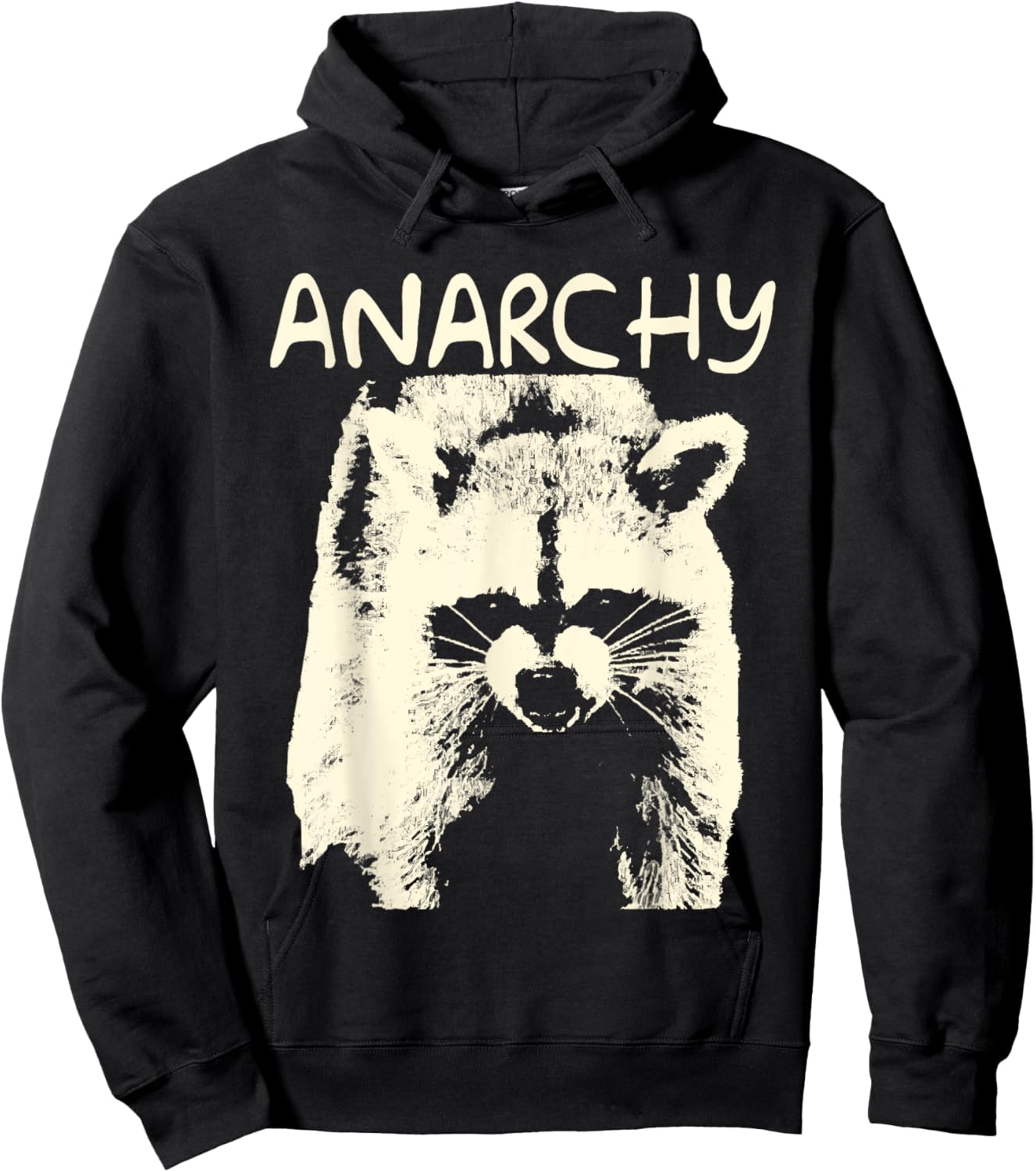 In A Situation Trash Raccoon Animals Anarchy Hoodie - Hoodie | Black