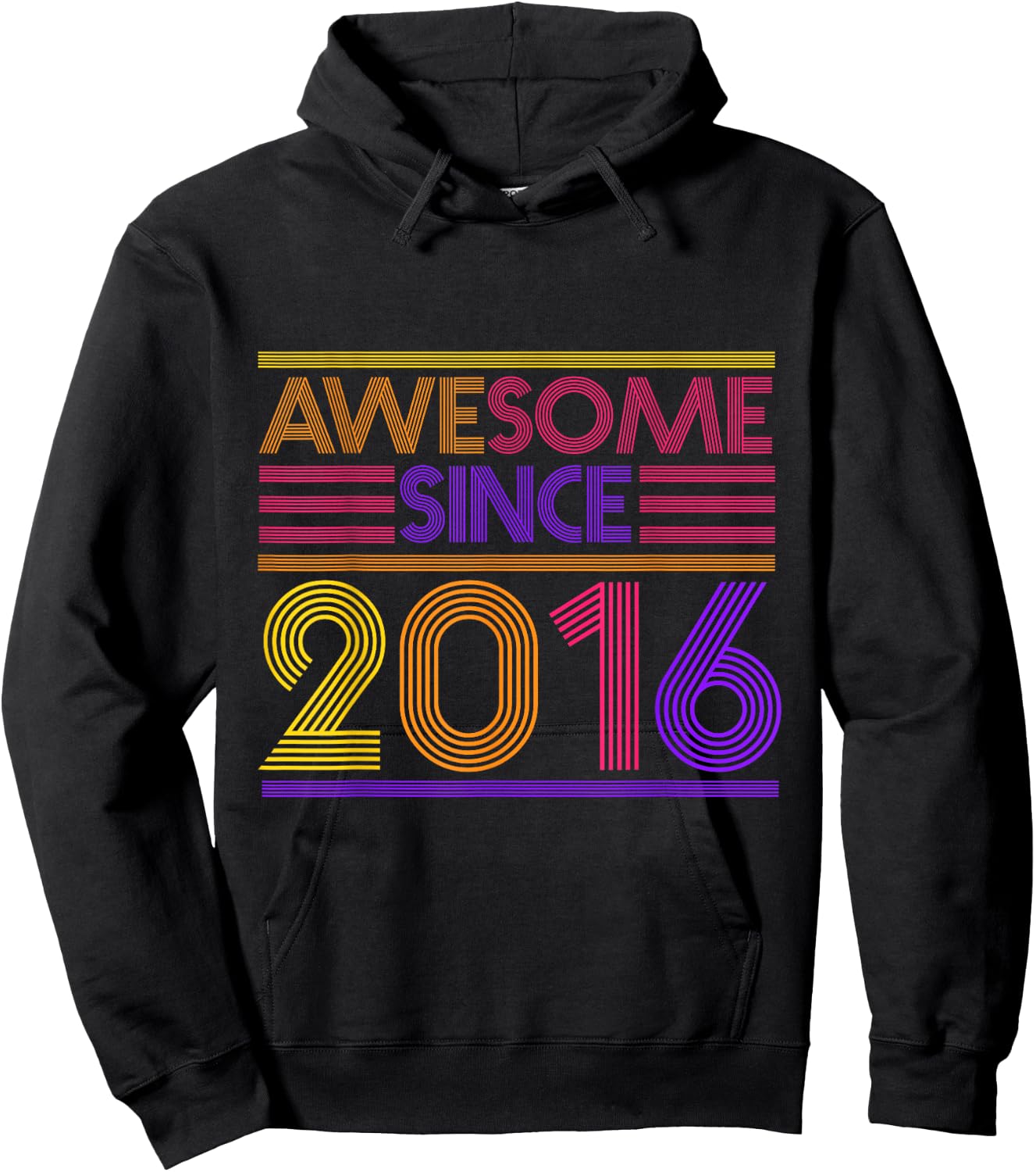 6th Birthday Gifts Boys Girls - Awesome Since 2016 Hoodie - Hoodie | Black