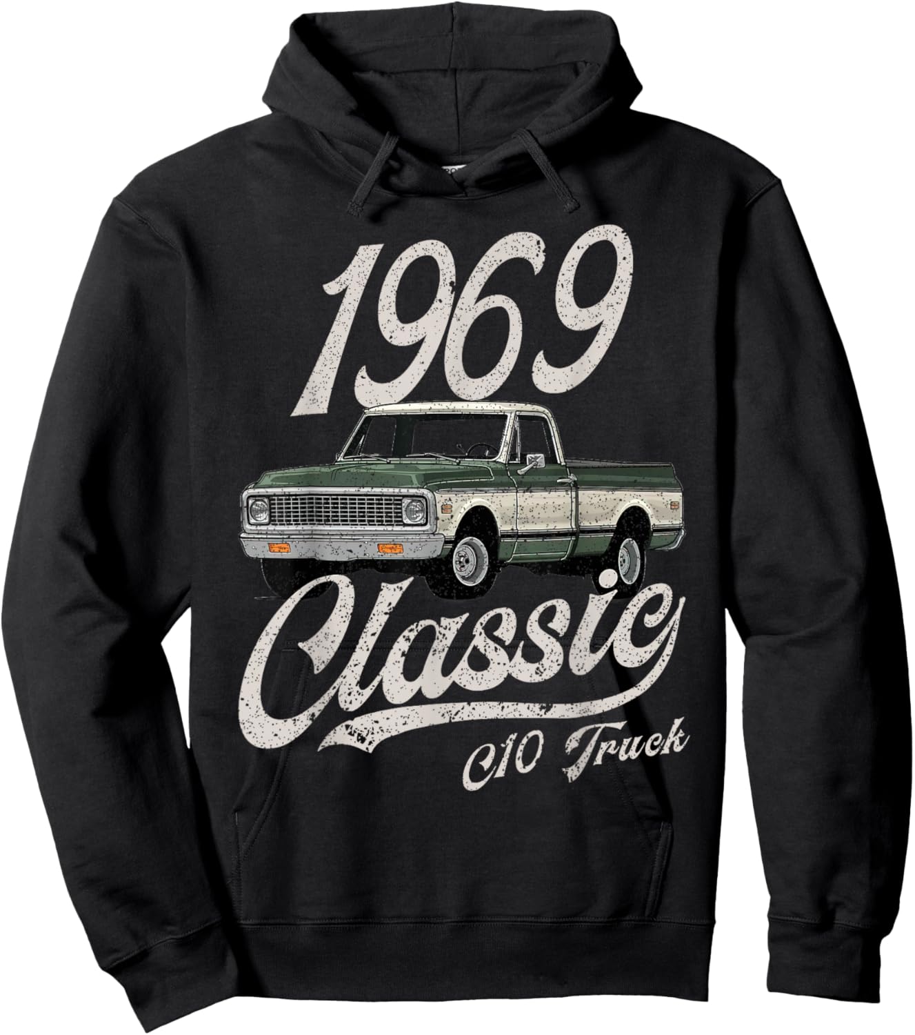 1969 69 C10 Truck Hoodie - Hoodie | Black