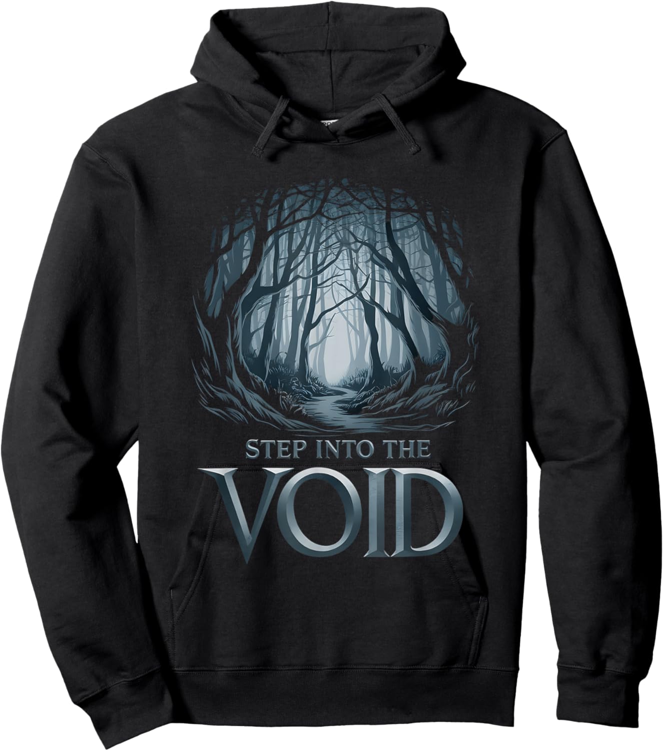 Step Into the Void of Mysterious Creepy Dark Forest Spooky Hoodie - Hoodie | Black