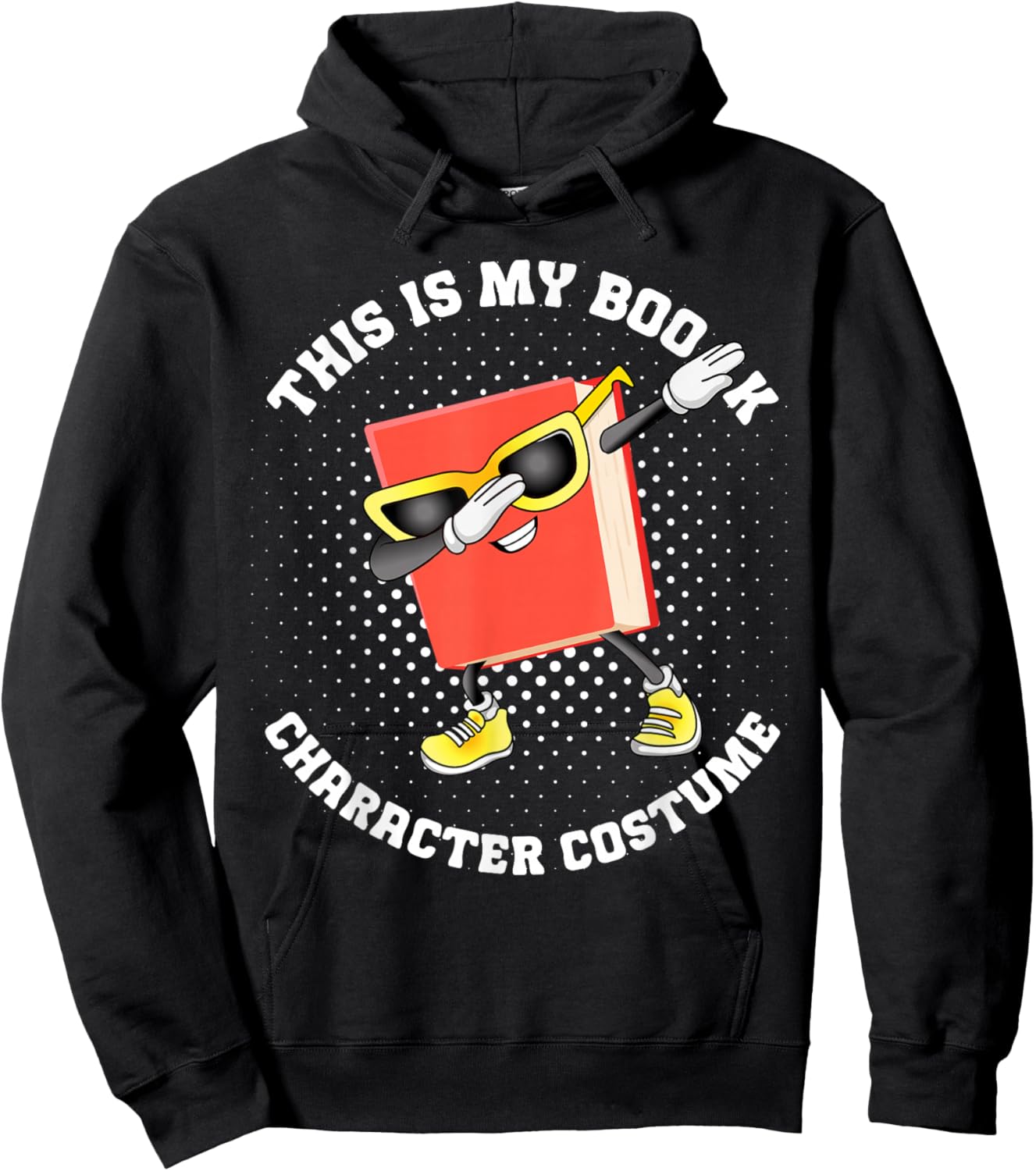 This is My Book Character Costume-Funny Dabbing Book Kids Hoodie - Hoodie | Black