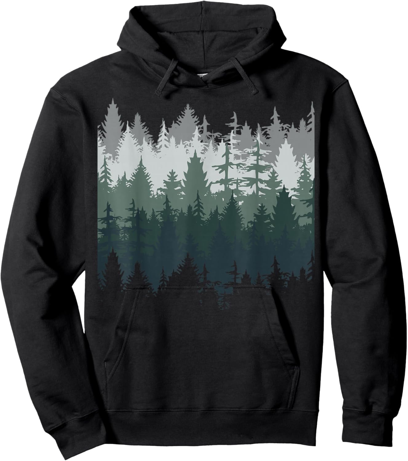 Nature Trees and Forest Hoodie - Hoodie | Black