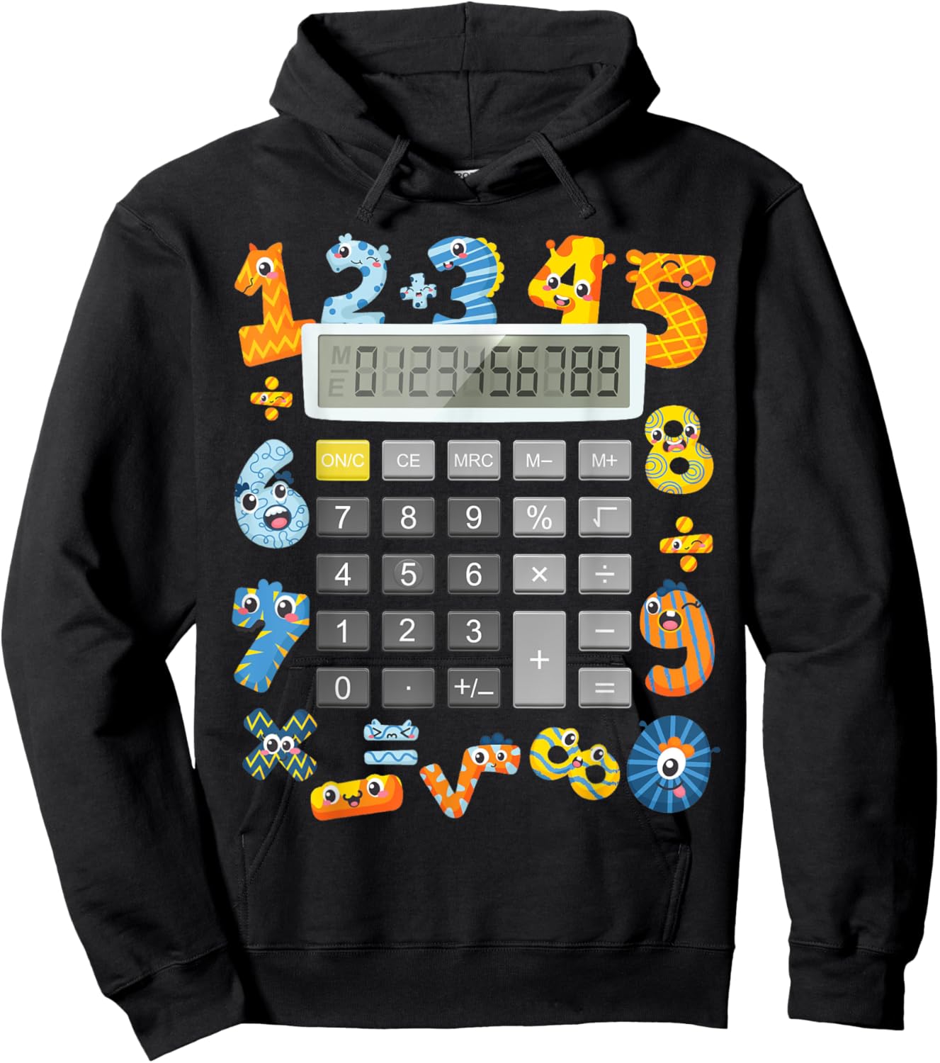 Calculator Costume Maths Idea For Kids & Calculator Hoodie - Hoodie | Black