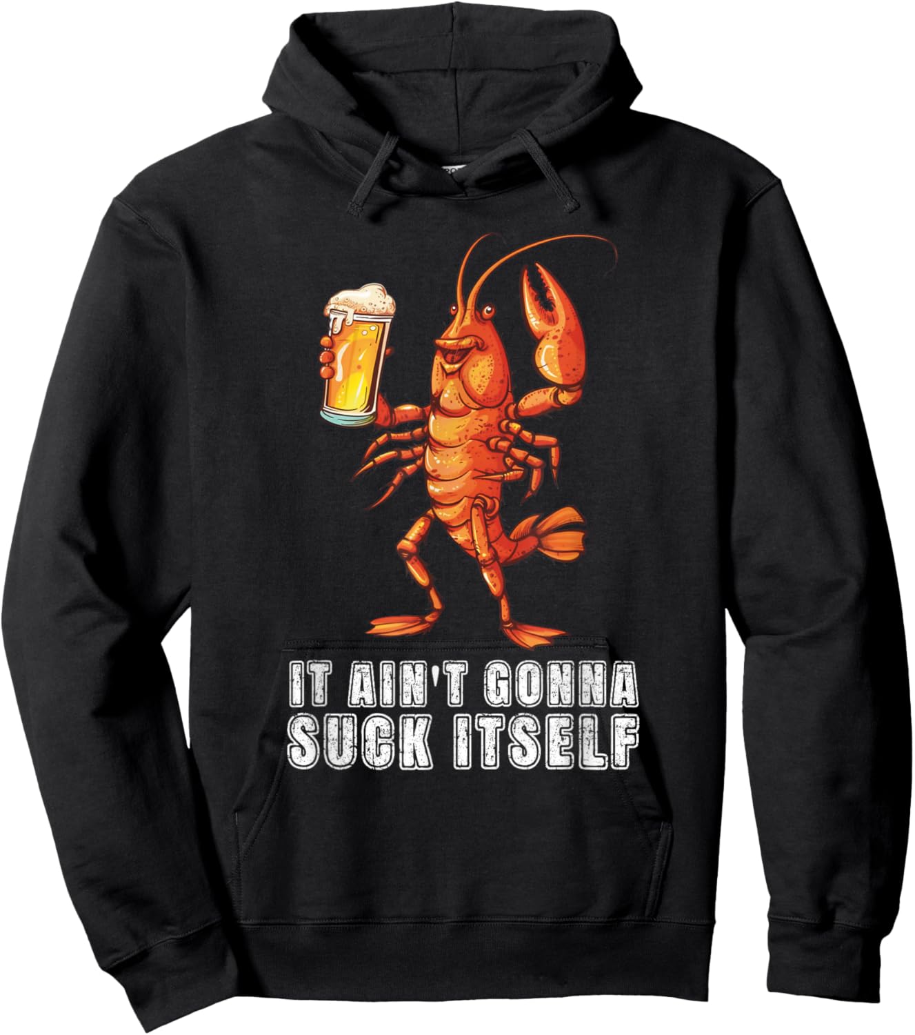 Funny Crawfish Boil Adult Humor Cajun Food Festival Hoodie - Hoodie | Black