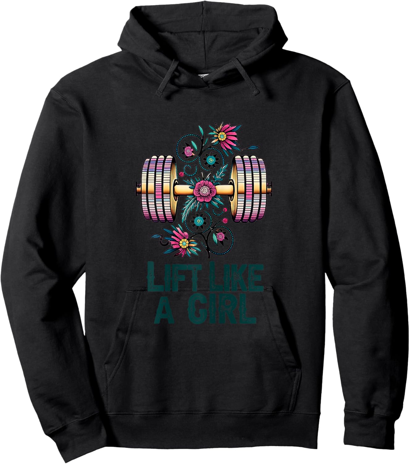 Lift like A Girl Weightlifting Hoodie - Hoodie | Black