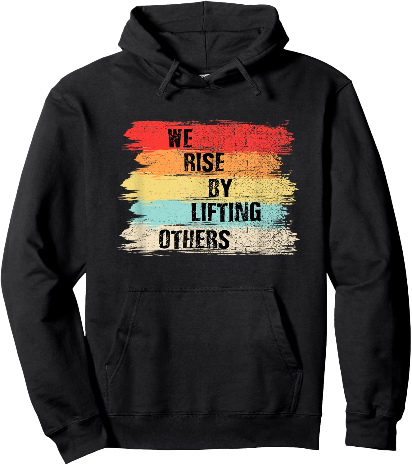 We Rise by Lifting Others Motivational Quotes Small Hoodie - Hoodie | Black