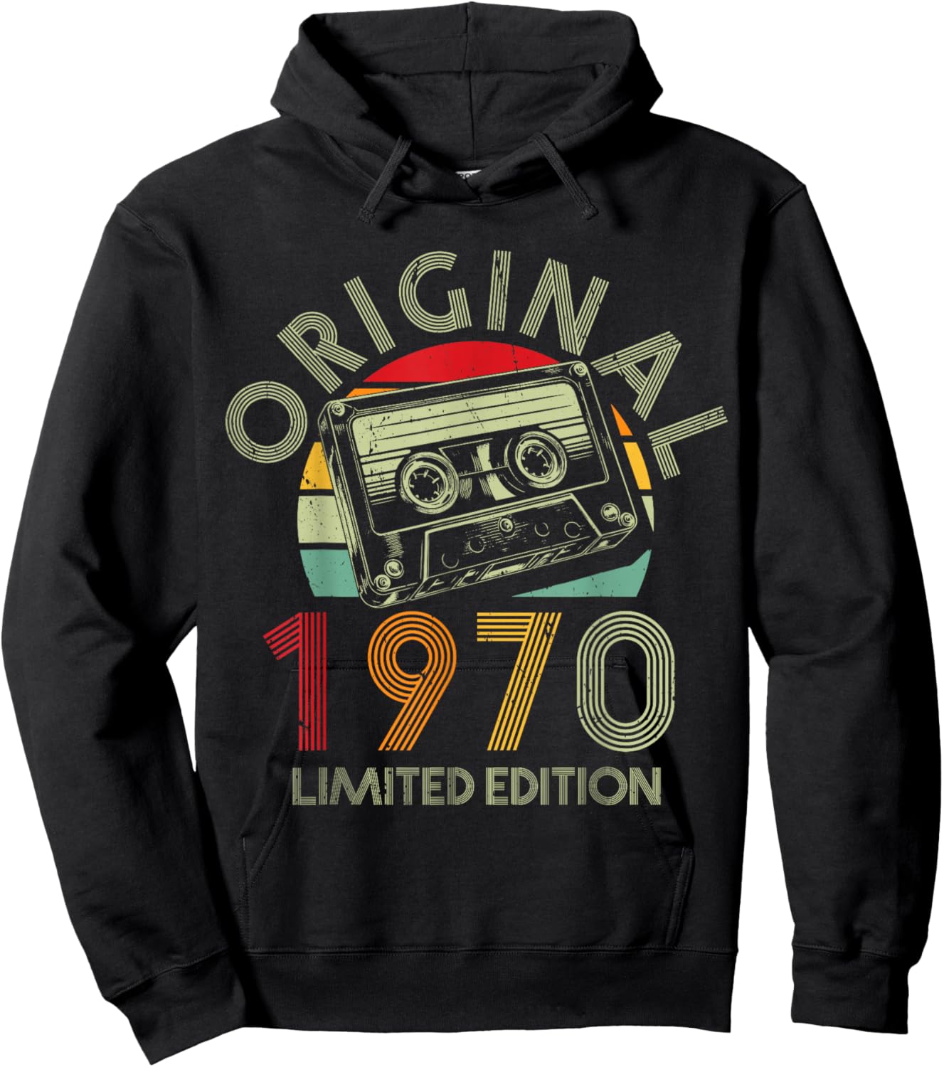 56.Geburtstag Original Männer Frauen Vintage Jahrgang 1970 Hoodie - Hoodie | Black