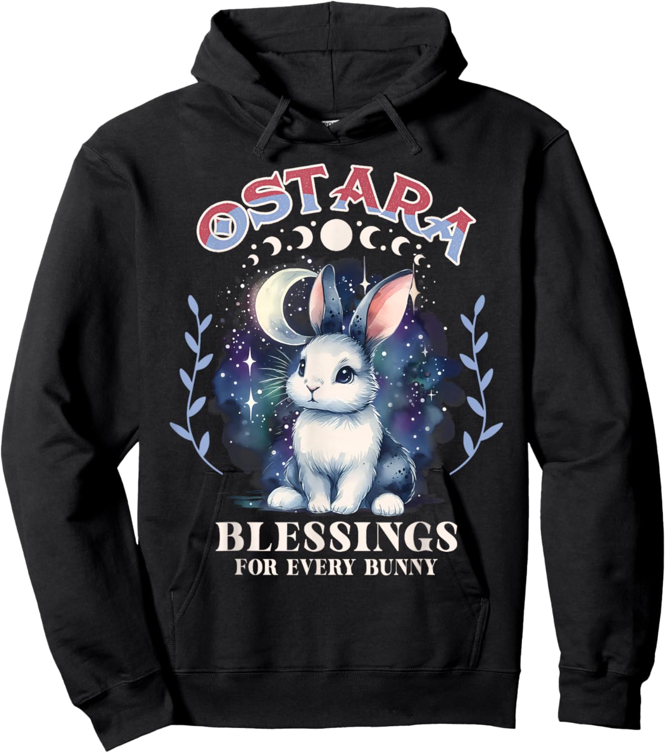 Ostara Spring Festival Ostara Blessings For Every Bunny Hoodie - Hoodie | Black