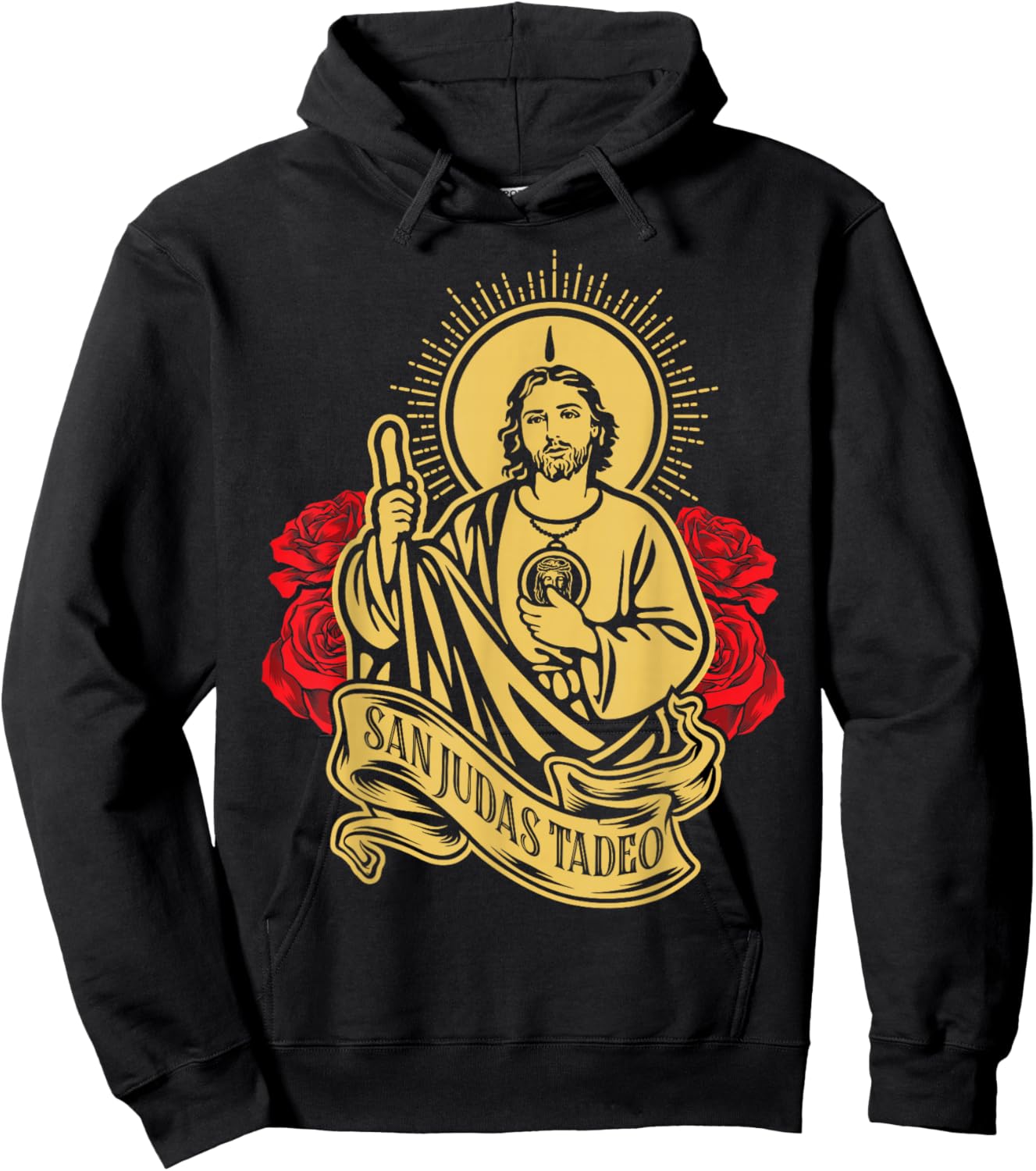 San Judas Tadeo Siempre A Mi Lado Spanish Jesus Hoodie - Hoodie | Black