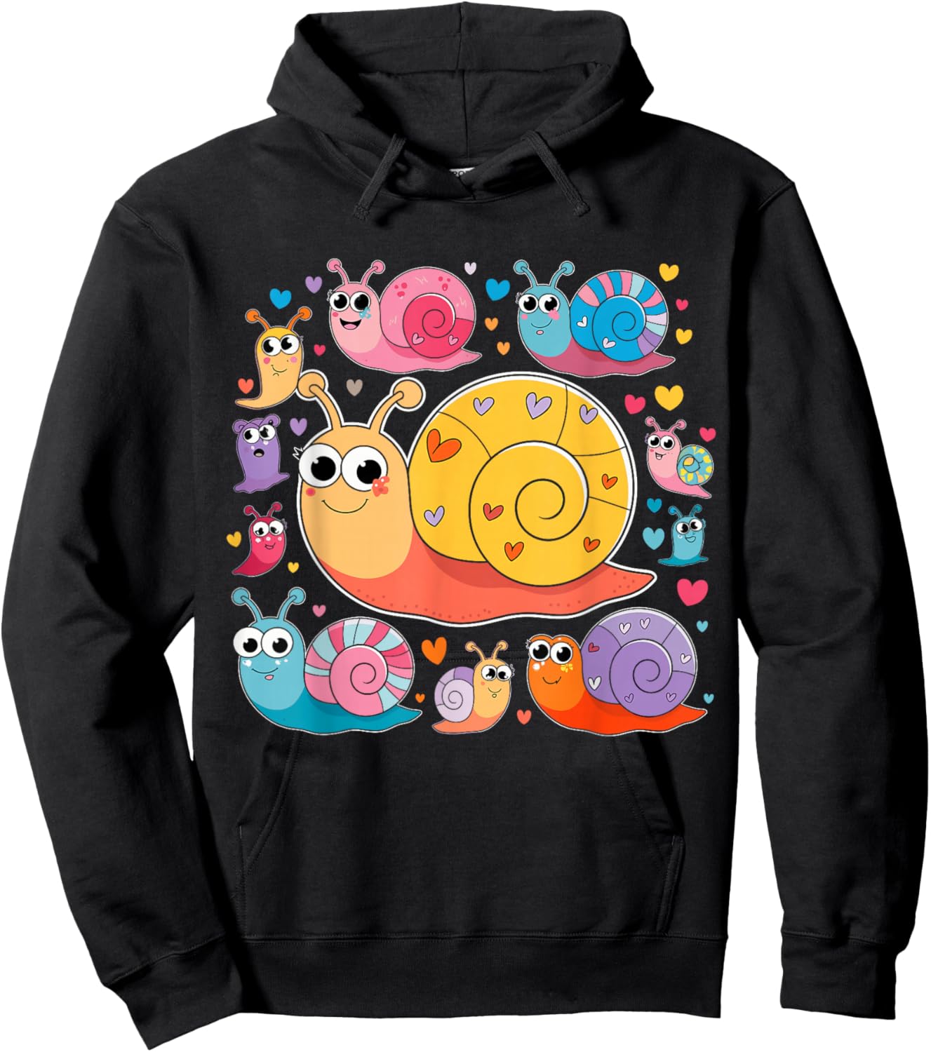 Schnecken Lustiges Kinder Outfit Tolle Idee Hoodie - Hoodie | Black