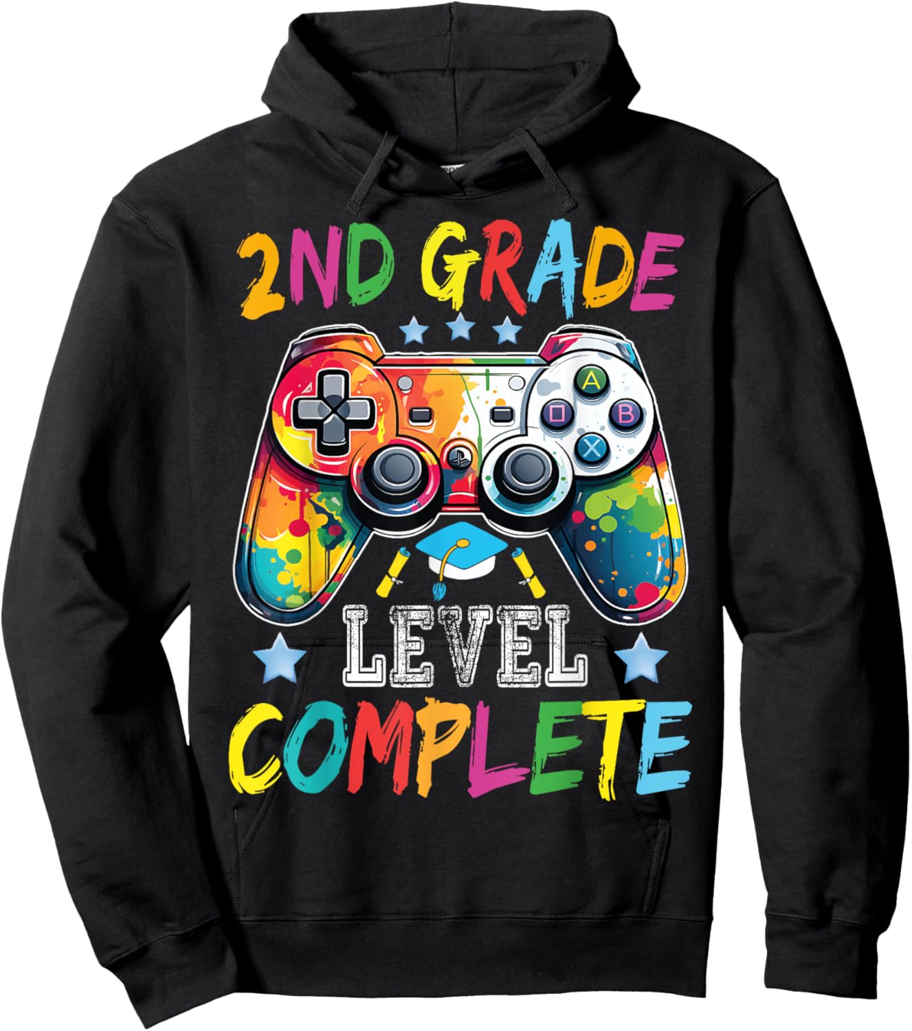 2nd Grade Level Complete Shirt Graduation Last Day Of School Hoodie - Hoodie | Black