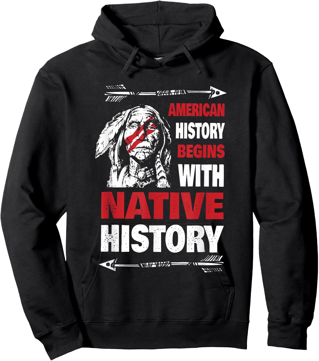 History Native American Hoodie - Hoodie | Black