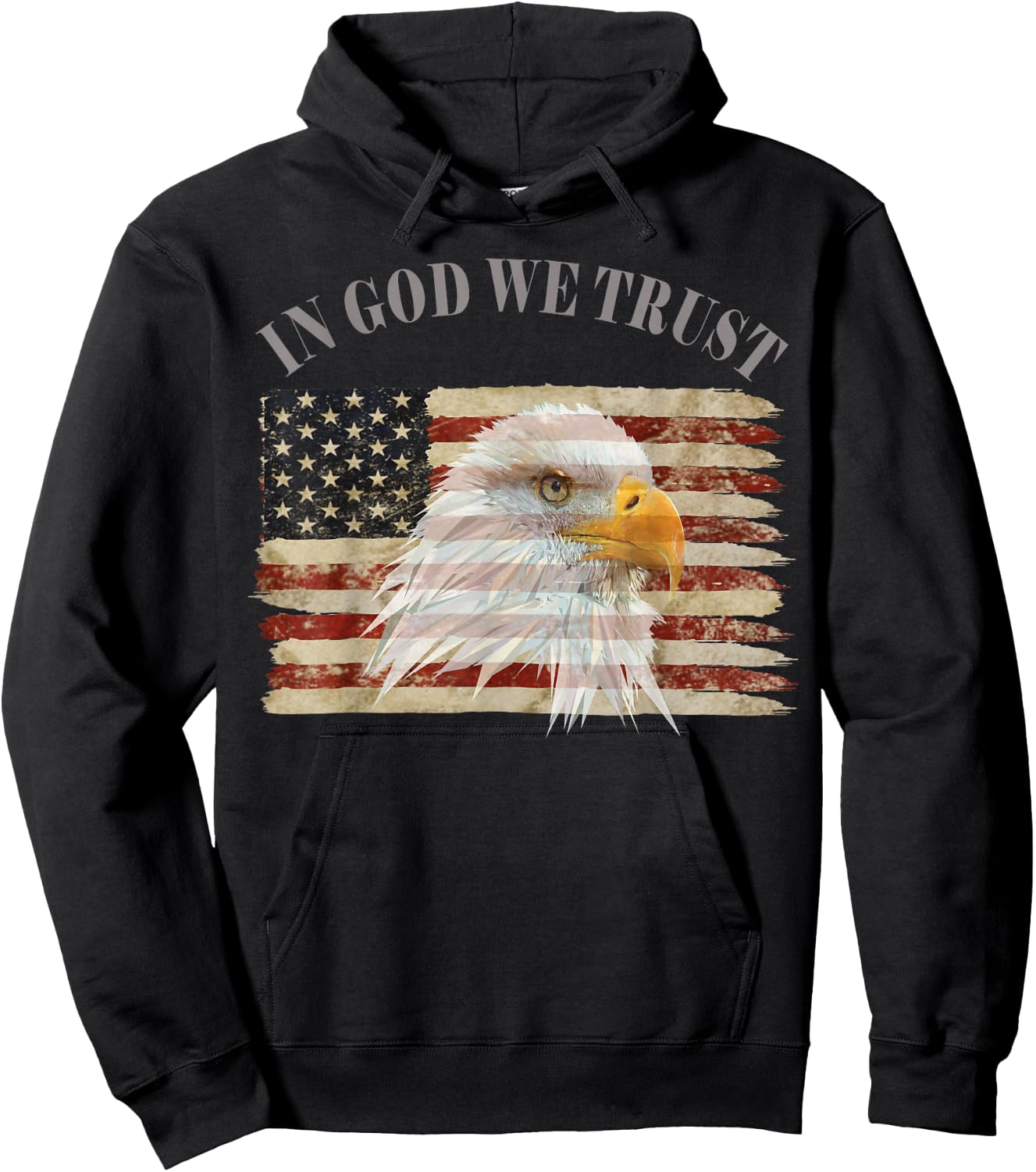 In God We Trust American Respect Hoodie - Hoodie | Black