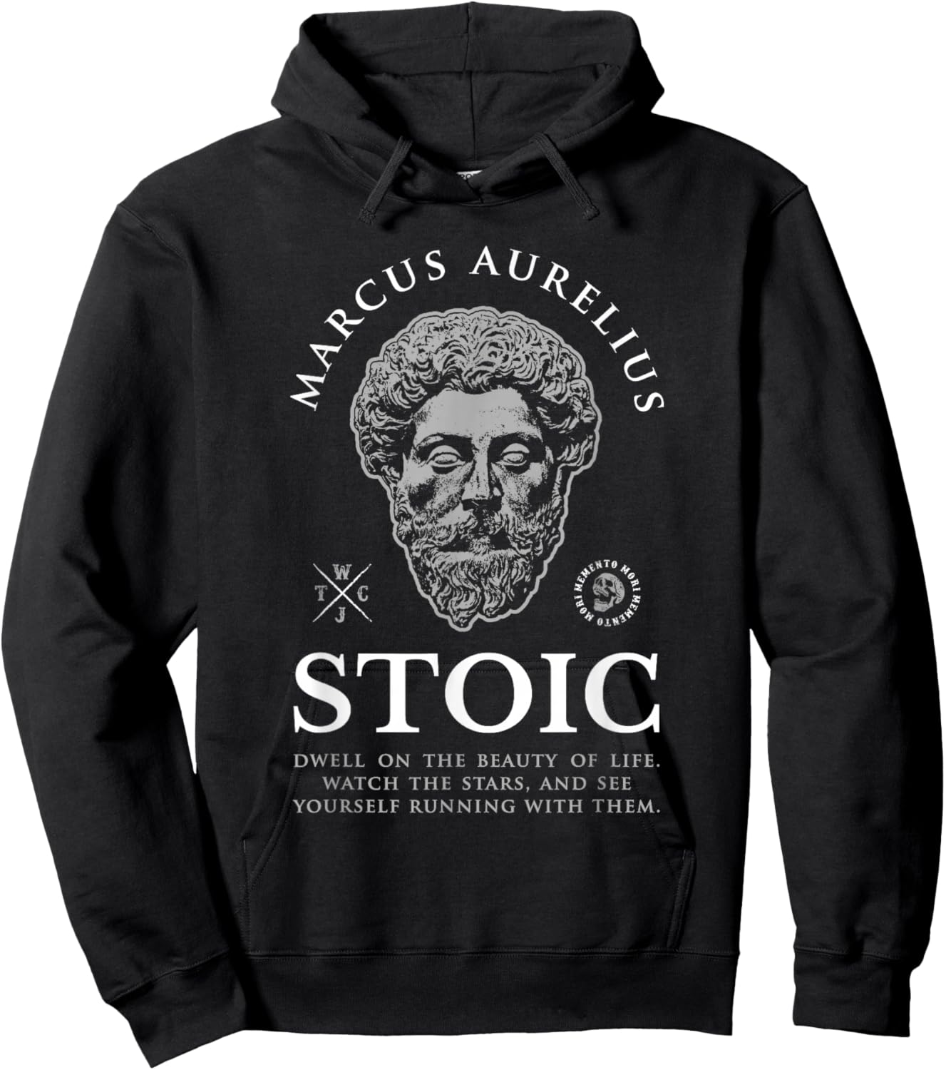 Marcus Aurelius Quote “Watch the Stars” Stoicism Hoodie - Hoodie | Black