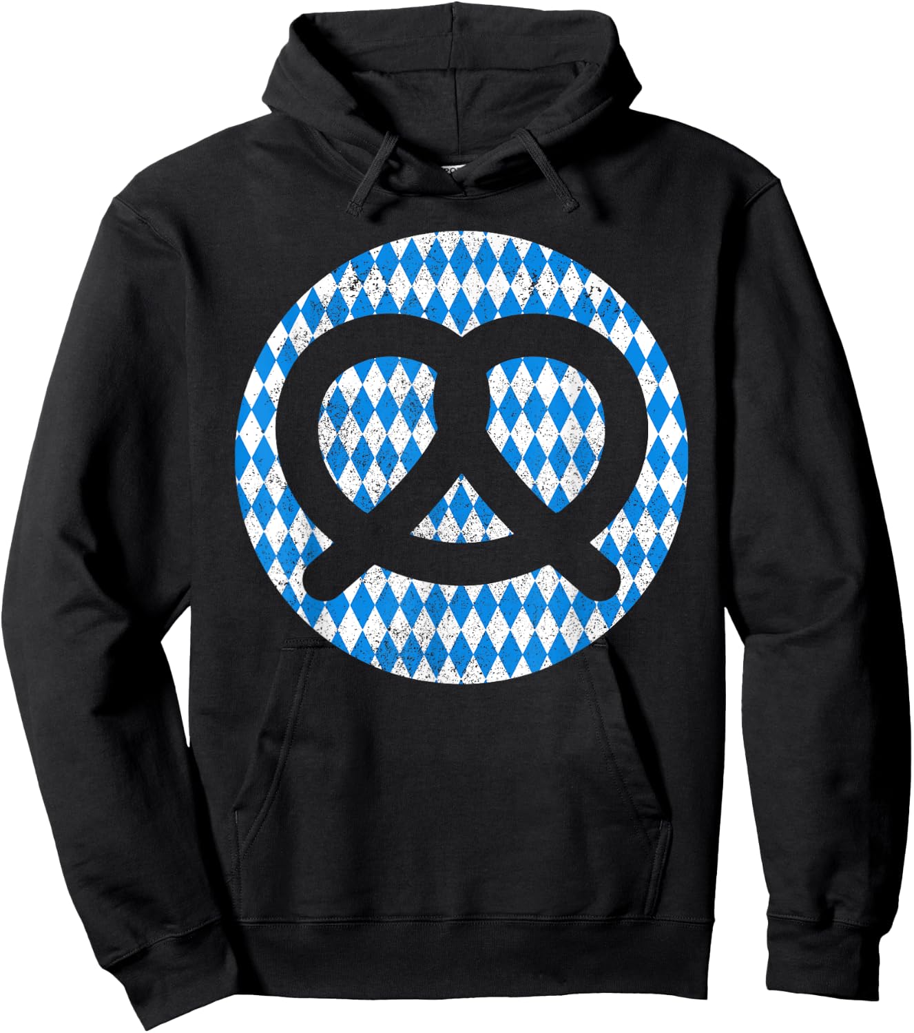 Oktoberfest Bavarian Flag Pretzel Germany Souvenir Hoodie - Hoodie | Black
