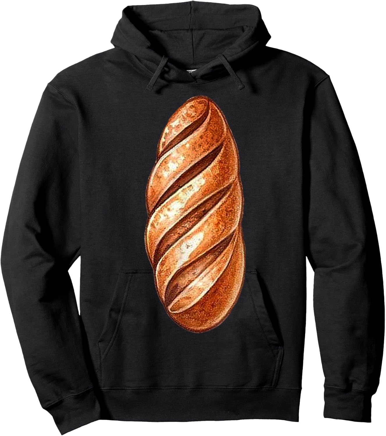 Baguette Costume Halloween Fancy Bread Cosplay Food Costume Hoodie - Hoodie | Black