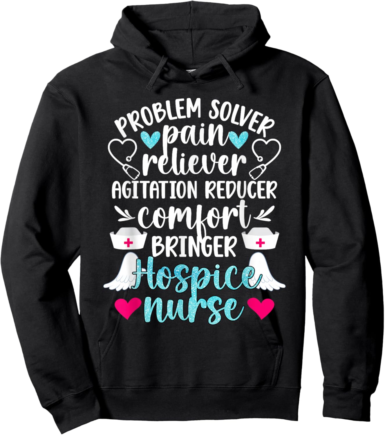 Hospice Nurse Palliative Nurse Hospice Nursing Hoodie - Hoodie | Black