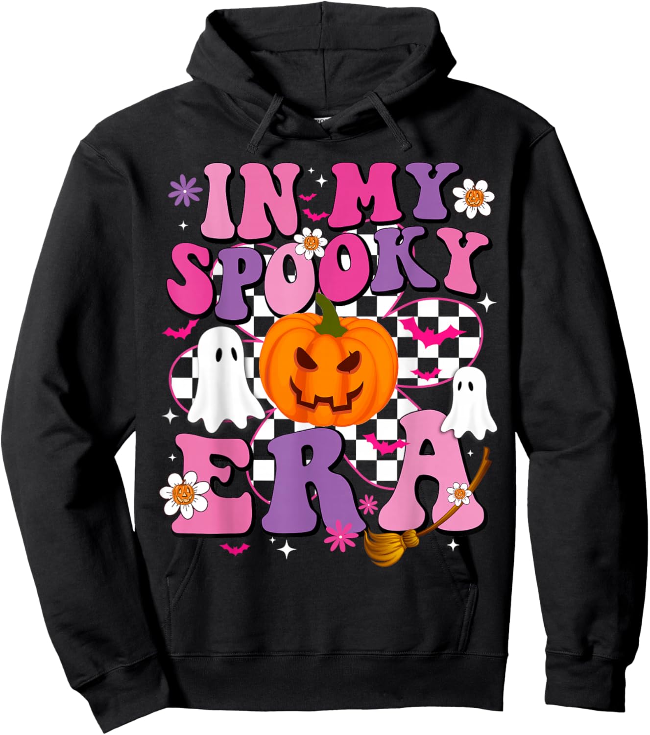 In My Spooky Era Pumpkin Spooky Women Kids Halloween Hoodie - Hoodie | Black