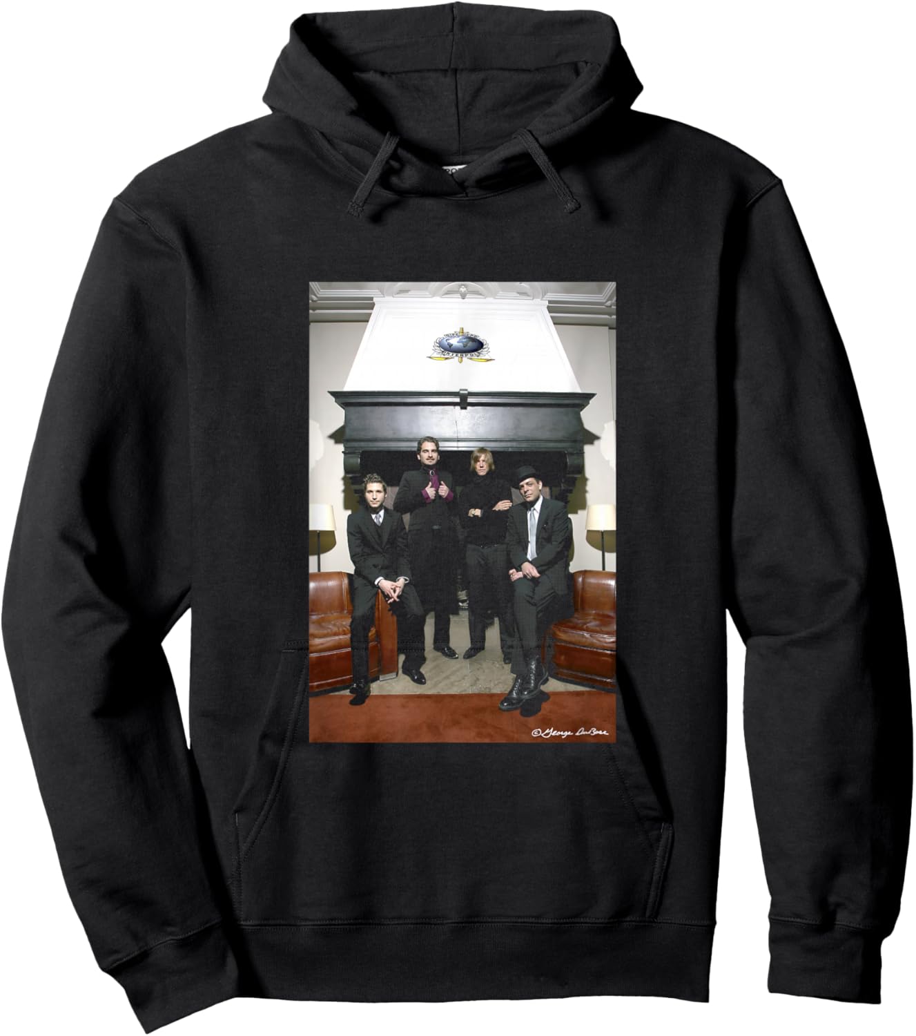 Interpol Band Portrait By George DuBose Hoodie - Hoodie | Black