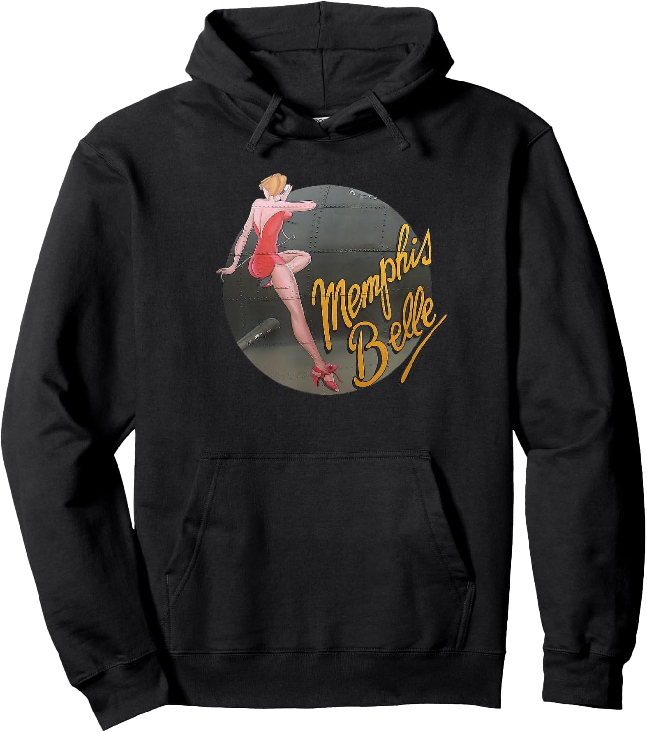 Pin up Girl WWII B-17 Flying Fortress Memphis Belle Hoodie - Hoodie | Black