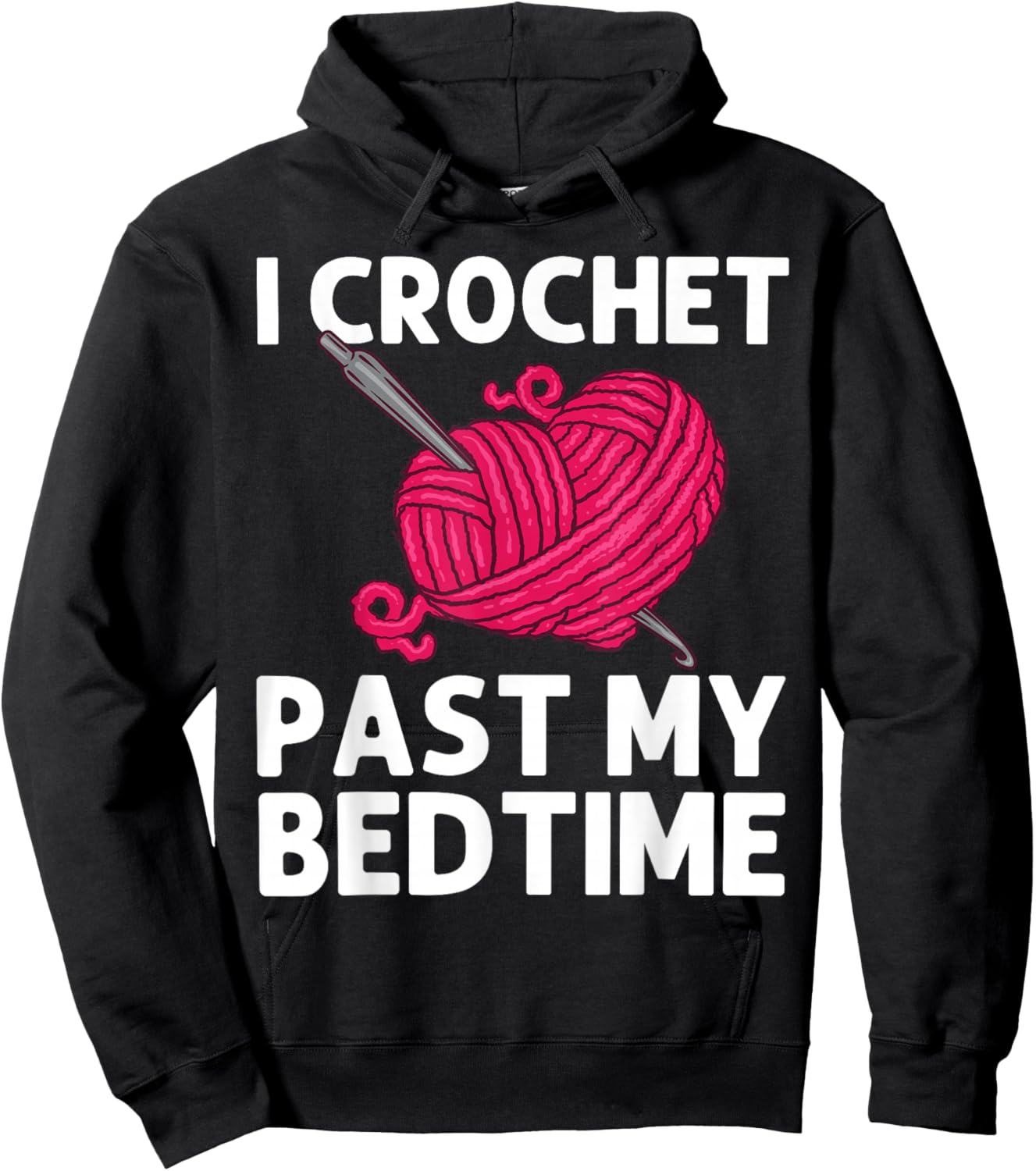 Best Crocheting Art Women Crocheter Crochet Lover Hoodie - Hoodie | Black