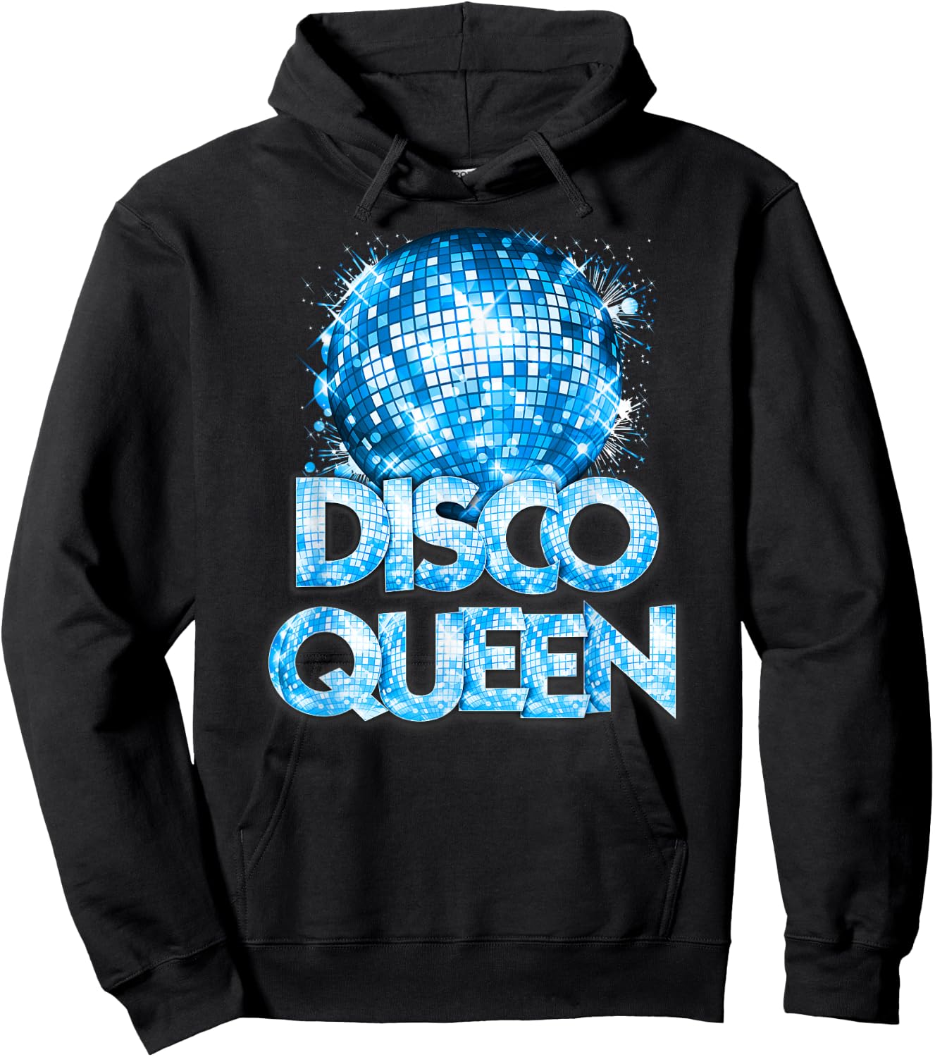 Disco Queen - 70's Disco Themed Vintage Seventies Costume Hoodie - Hoodie | Black