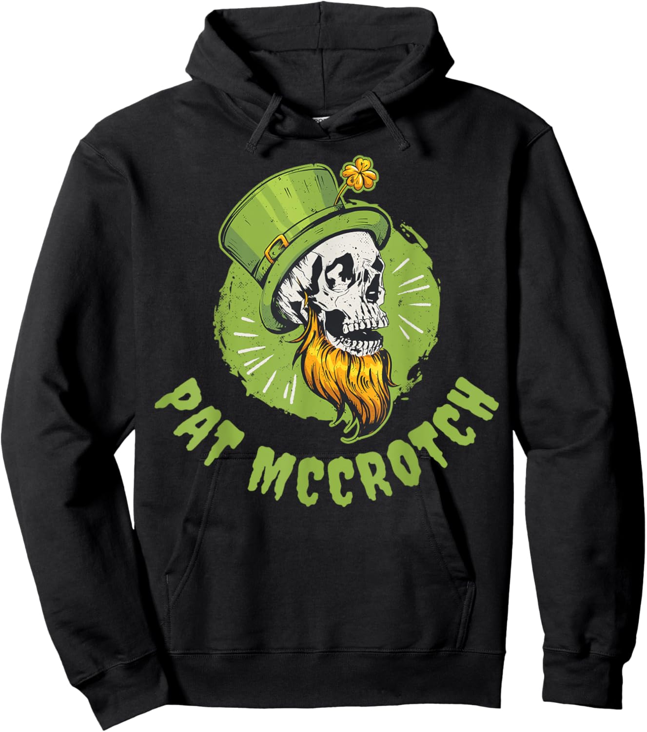 Pat McCrotch Black - Men's -Adults Classic Fit Short Sleeve Hoodie - Hoodie | Black